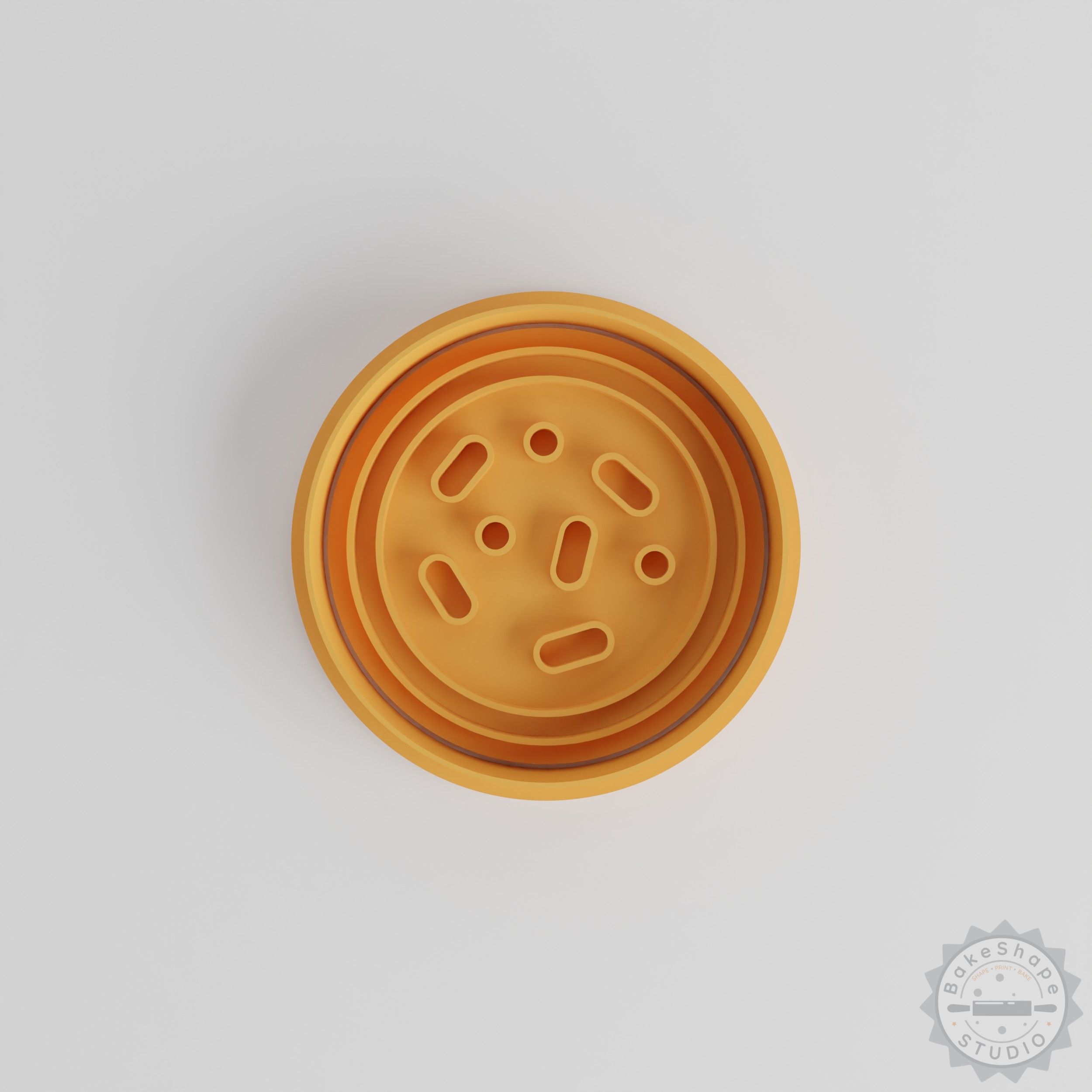 Lab Dish Shape Cutter & Stamp Set, Perfect for Cookies & Fondant, 6-Piece Petri Dish Cookie Tools
