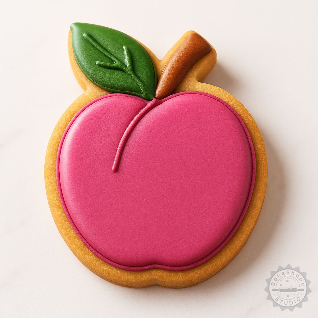 Plum cookie cutter and stamp set STL for 3D printing with small, medium, and large blossom design cutters