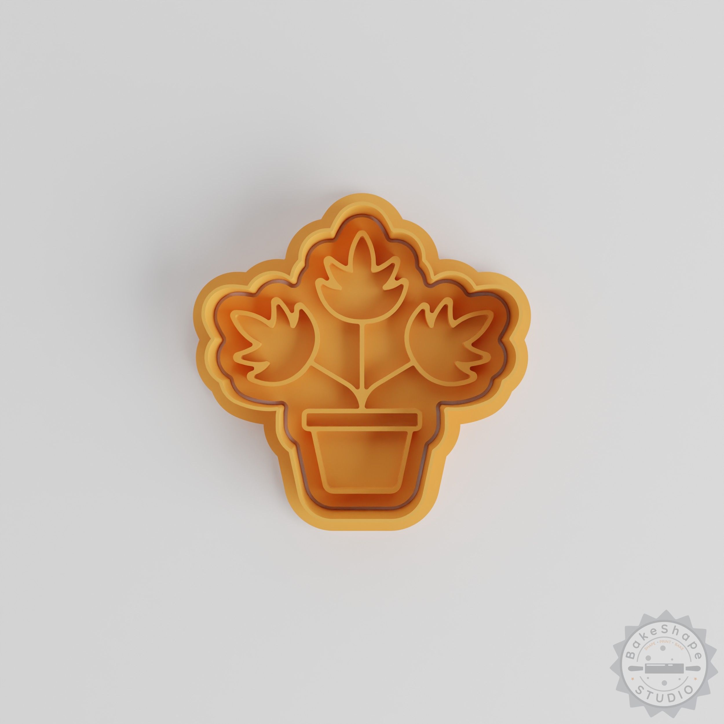 Leaf Plant Cookie Cutter & Stamp Set, 6-Piece, Fondant & Cookie Mold in S/M/L Sizes