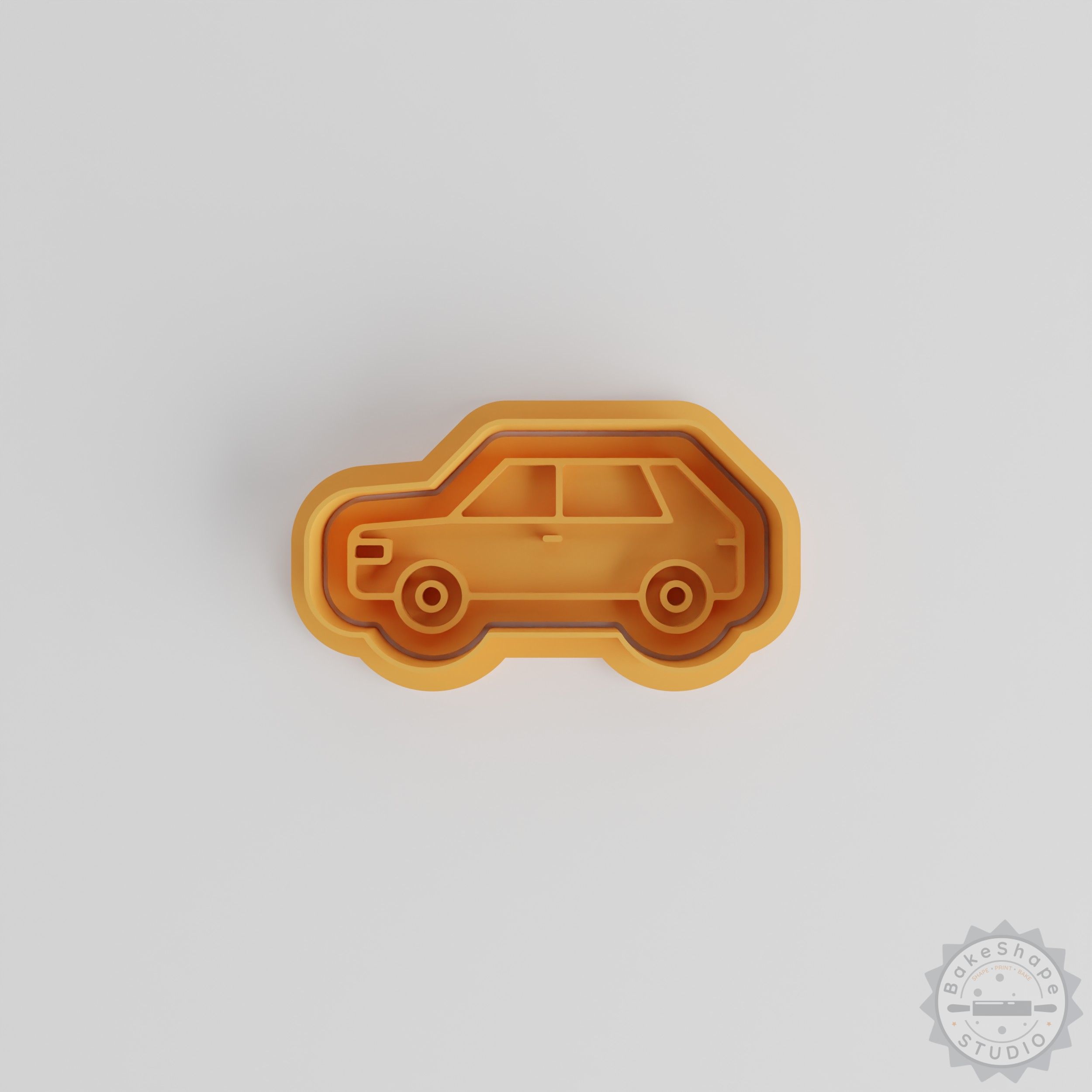 Car Shape Cutter and Stamp Set, Perfect for Cookies and Fondant, S/M/L Sizes, 6 Pieces