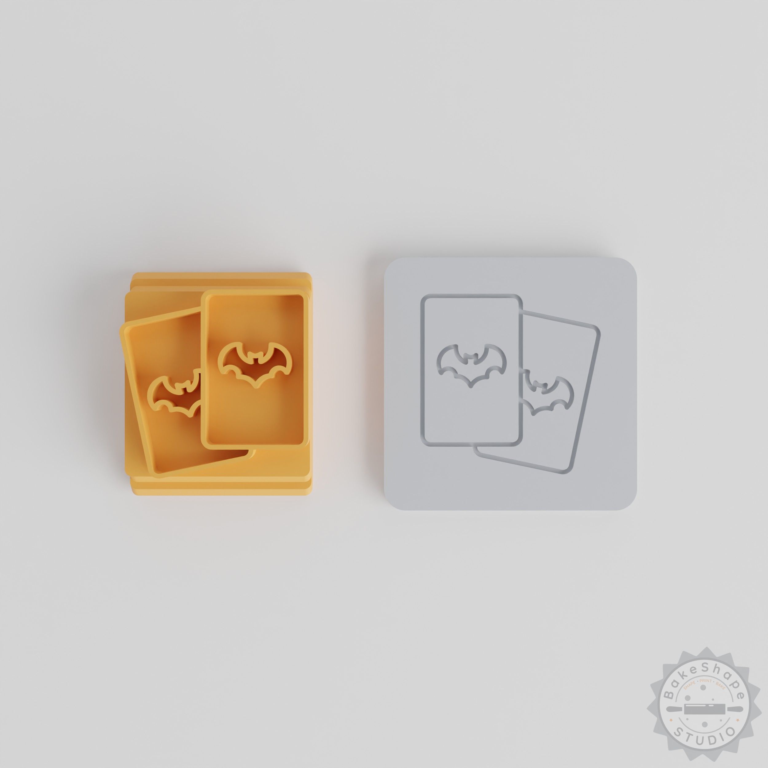 Playing Cards Stamp Set for Clay or Cookies, 5 Sizes, Halloween Party Baking Decor