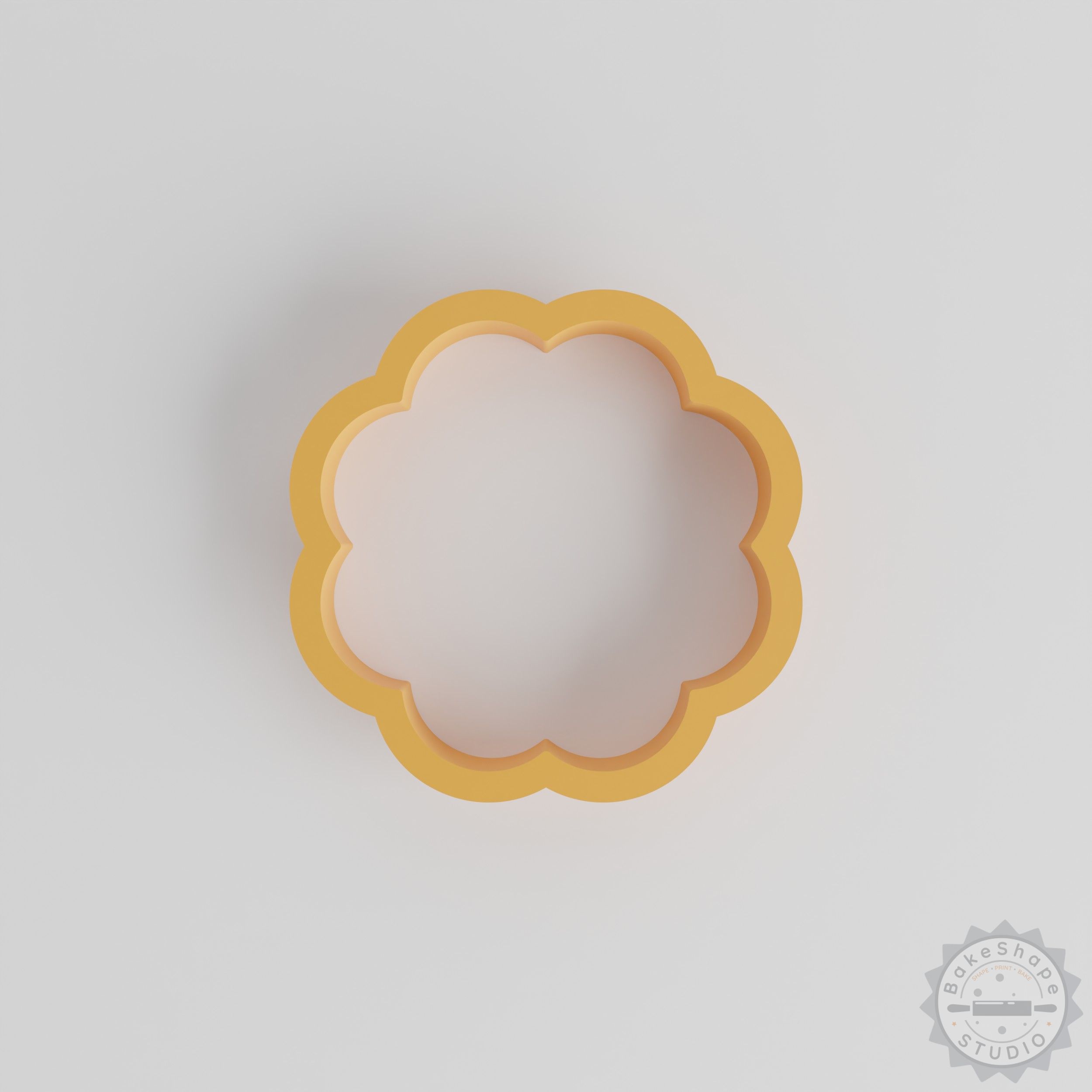 Rounded corner star shape cutter STL for 3D printing in multiple sizes for cookies and crafting