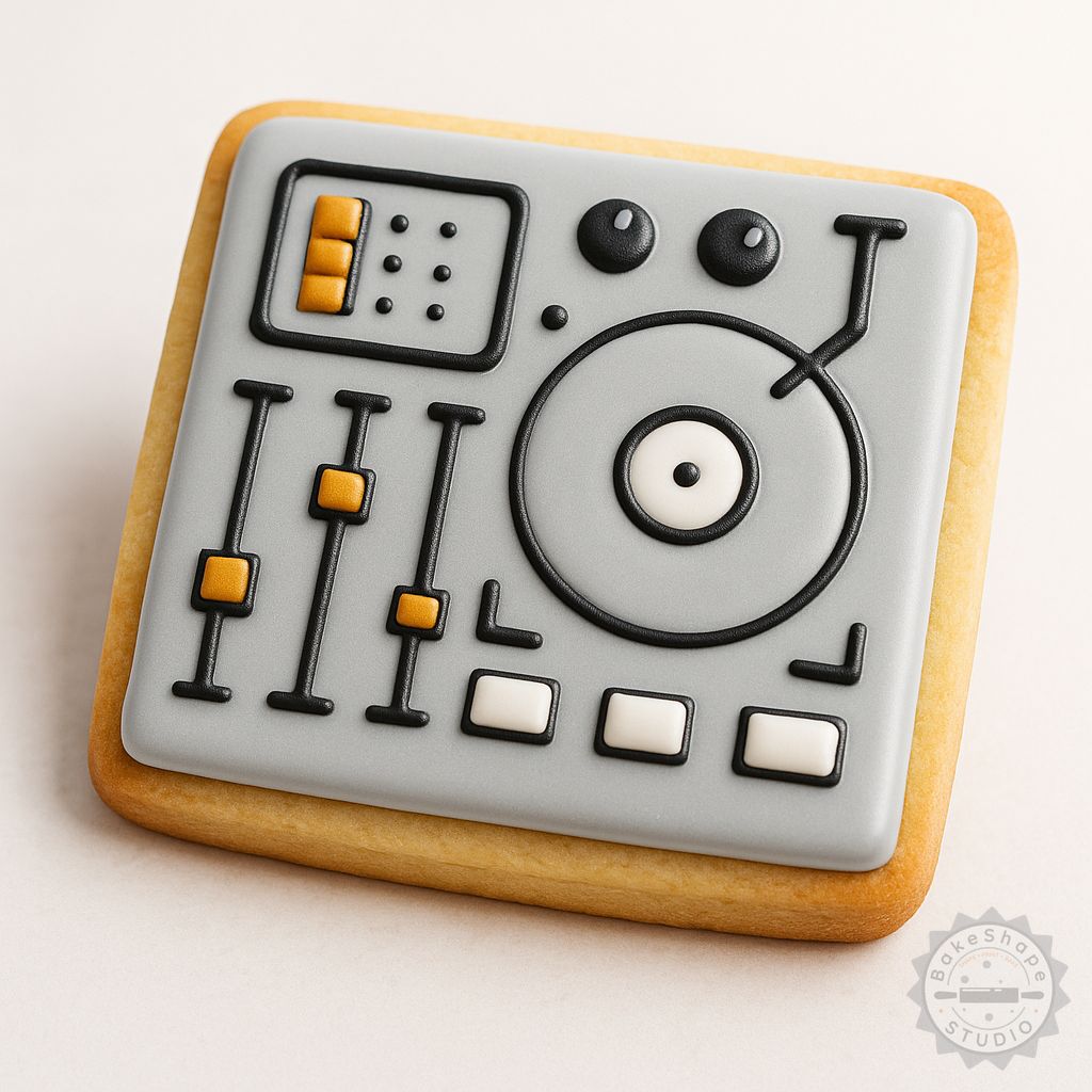 Mixing shape cookie cutter and stamp set STL for 3D printing with small, medium, and large sizes