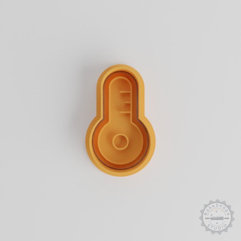 Temperature Gauge Set, Multi-Size Cookie Stamp Cutters, 6 Pieces, Perfect for Cookies & Fondant