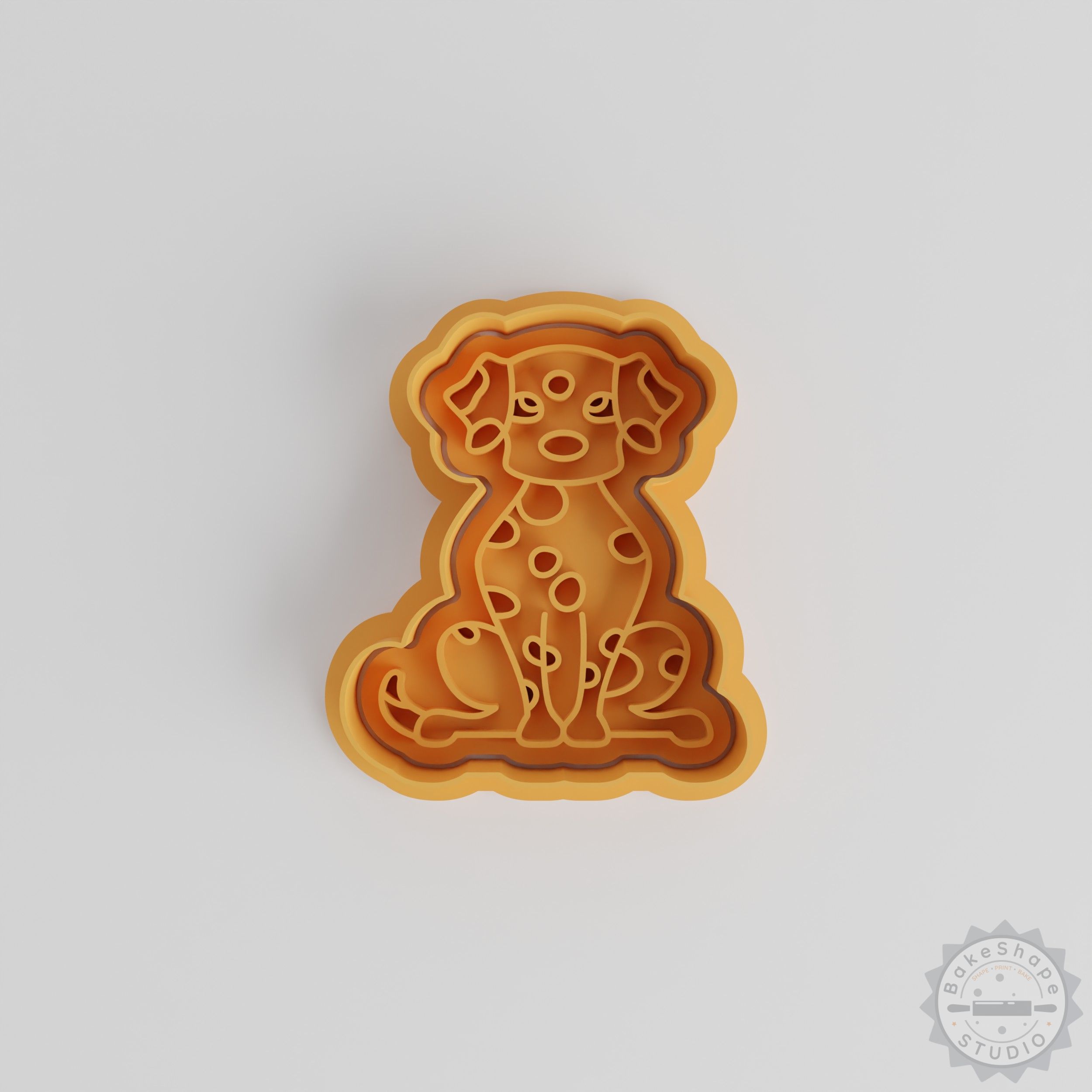 Dalmatian Cookie Cutter Set, Animal Shape Stamp, 6 Pieces, Perfect for Fondant, Dog Lover Baking Gift