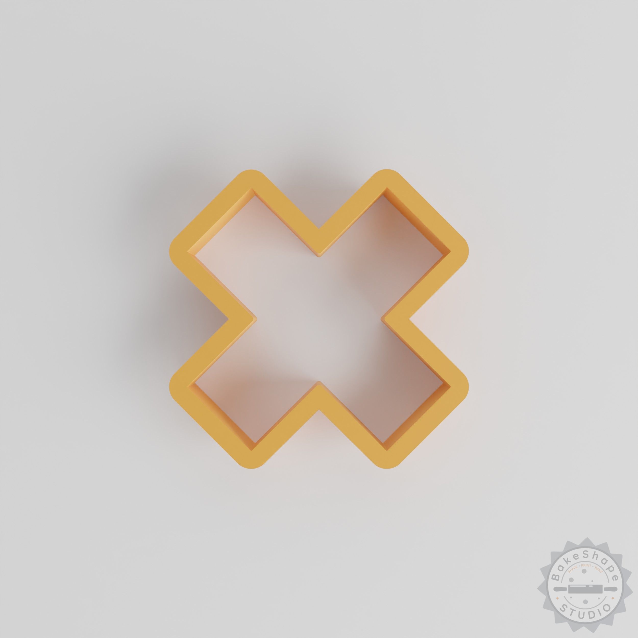 Cross shape cutter set clay and craft stamps STL files for 3D printing with multiple sizes