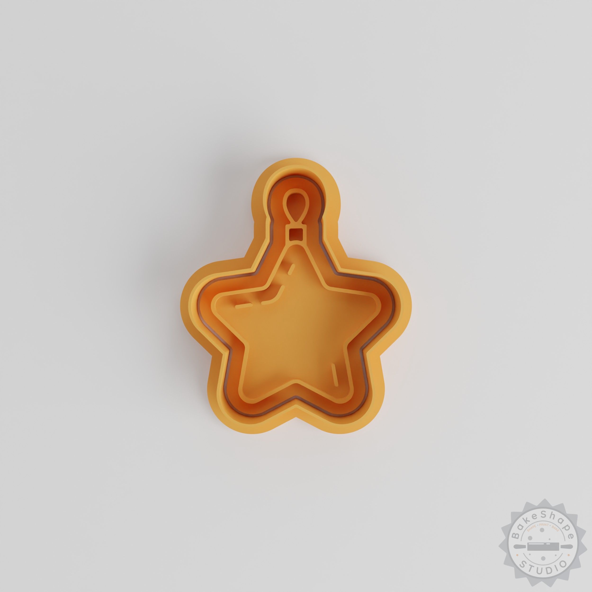 Christmas Tree Cookie Cutter Set, Festive Star Ornament Stamps, 6-Piece Holiday Baking Tools