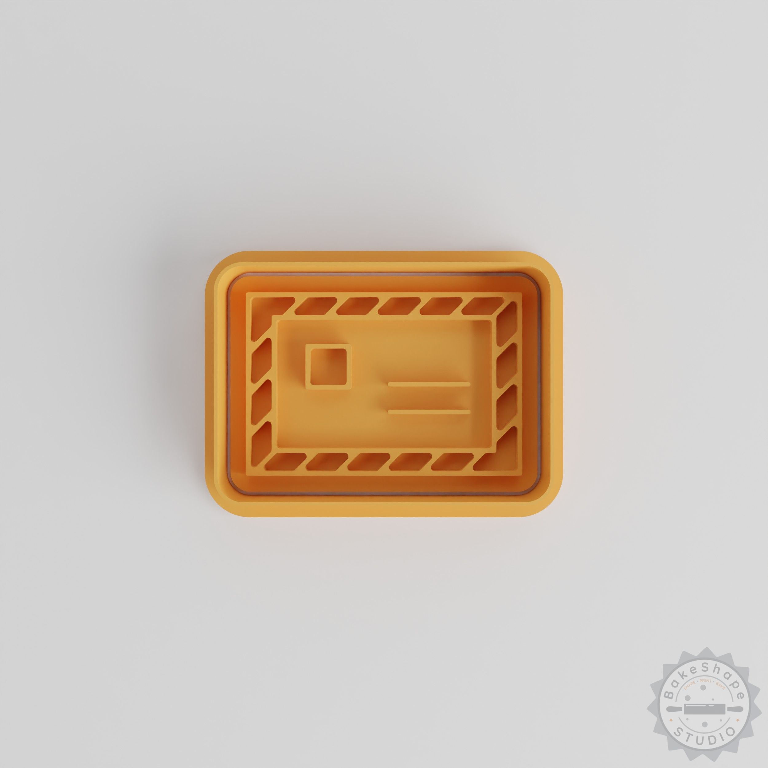 Letter Shape Cutter Stamp Set, 6-Piece, Cookie Fondant Baking Tool, 3 Sizes