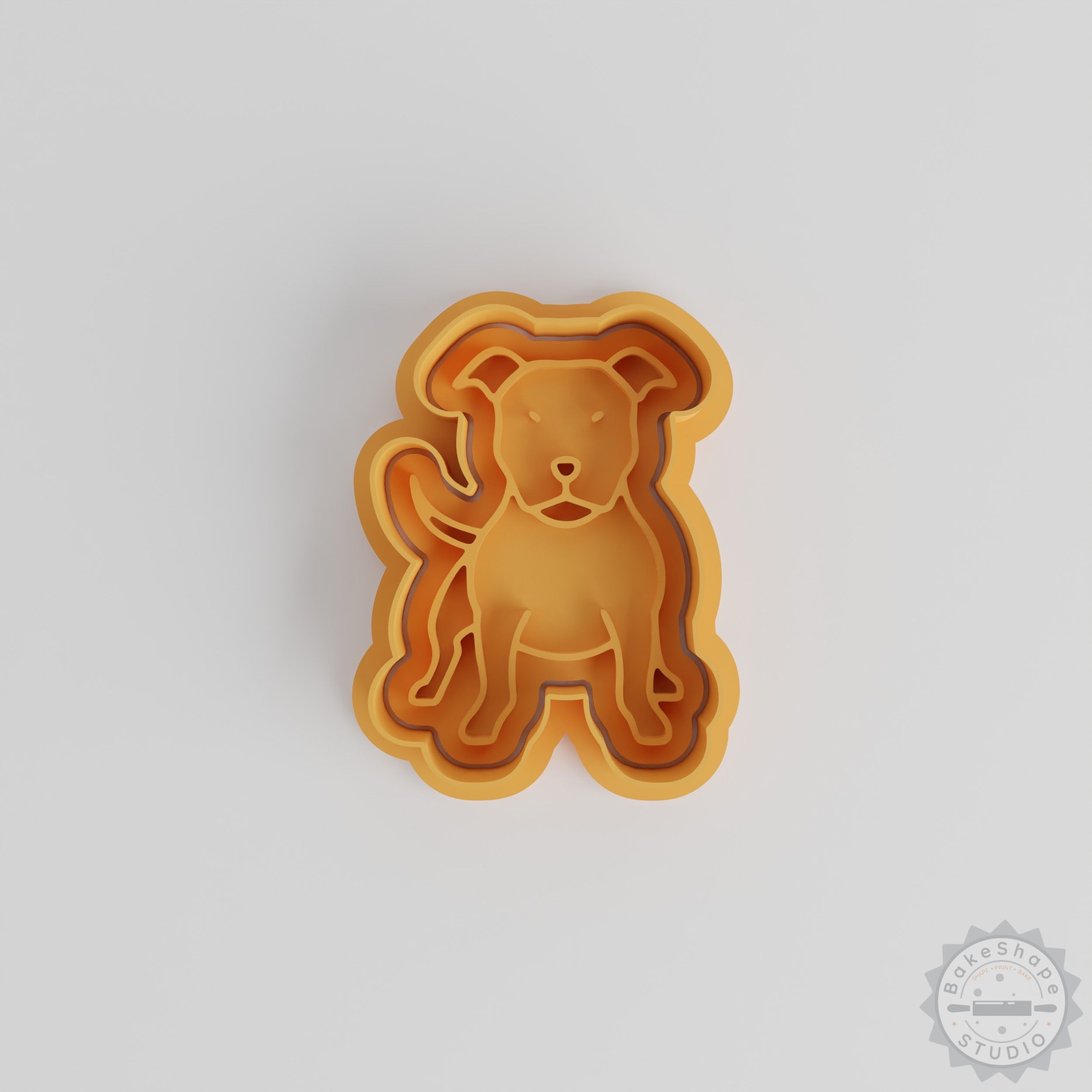 American Pit Bull Cookie Cutter Set, Shape and Stamp for Cookies, Fondant, 6-Piece S/M/L Sizes