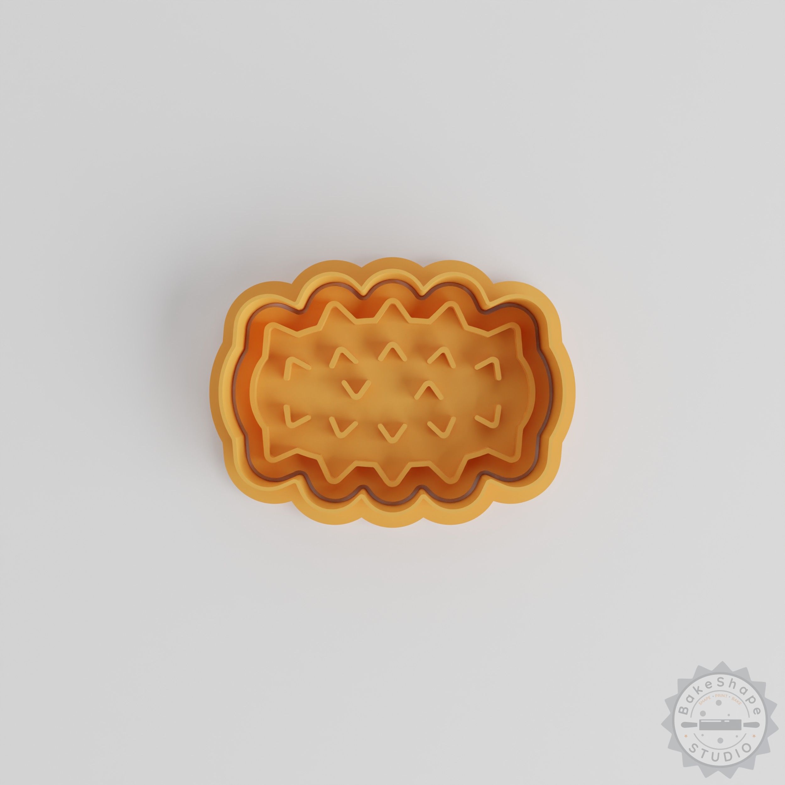 Sea Cucumber Shape Cutter & Stamp Set, 6-Piece Cookie & Fondant Tool, S/M/L Sizes