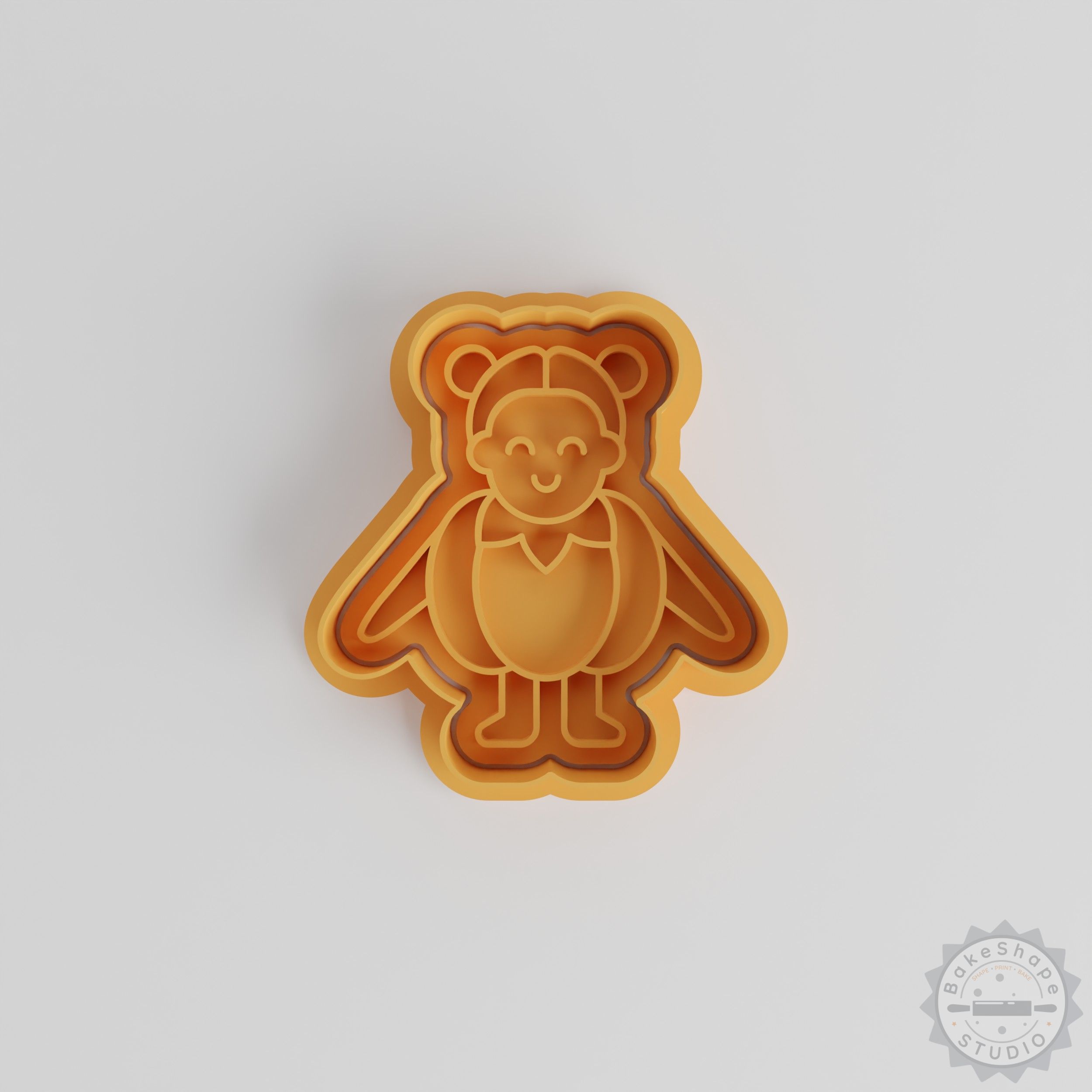 Pumpkin Shape Cookie Cutter and Stamp Set, 6-Piece Halloween Baking Tools for Cookies Fondant