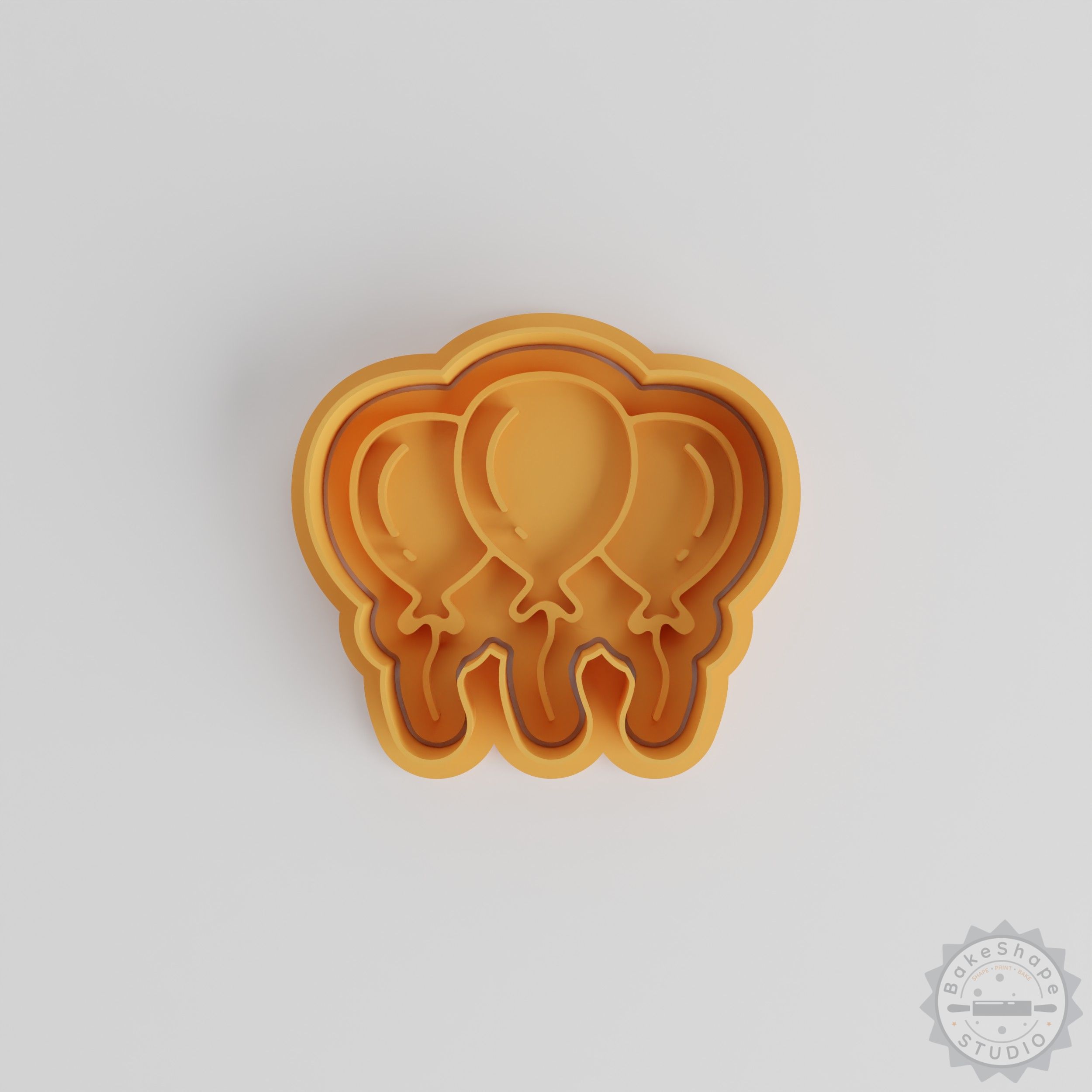 Balloon Shape Cutter and Stamp Set, Cookie and Fondant Decorating Tools, 6-Piece, S/M/L Sizes