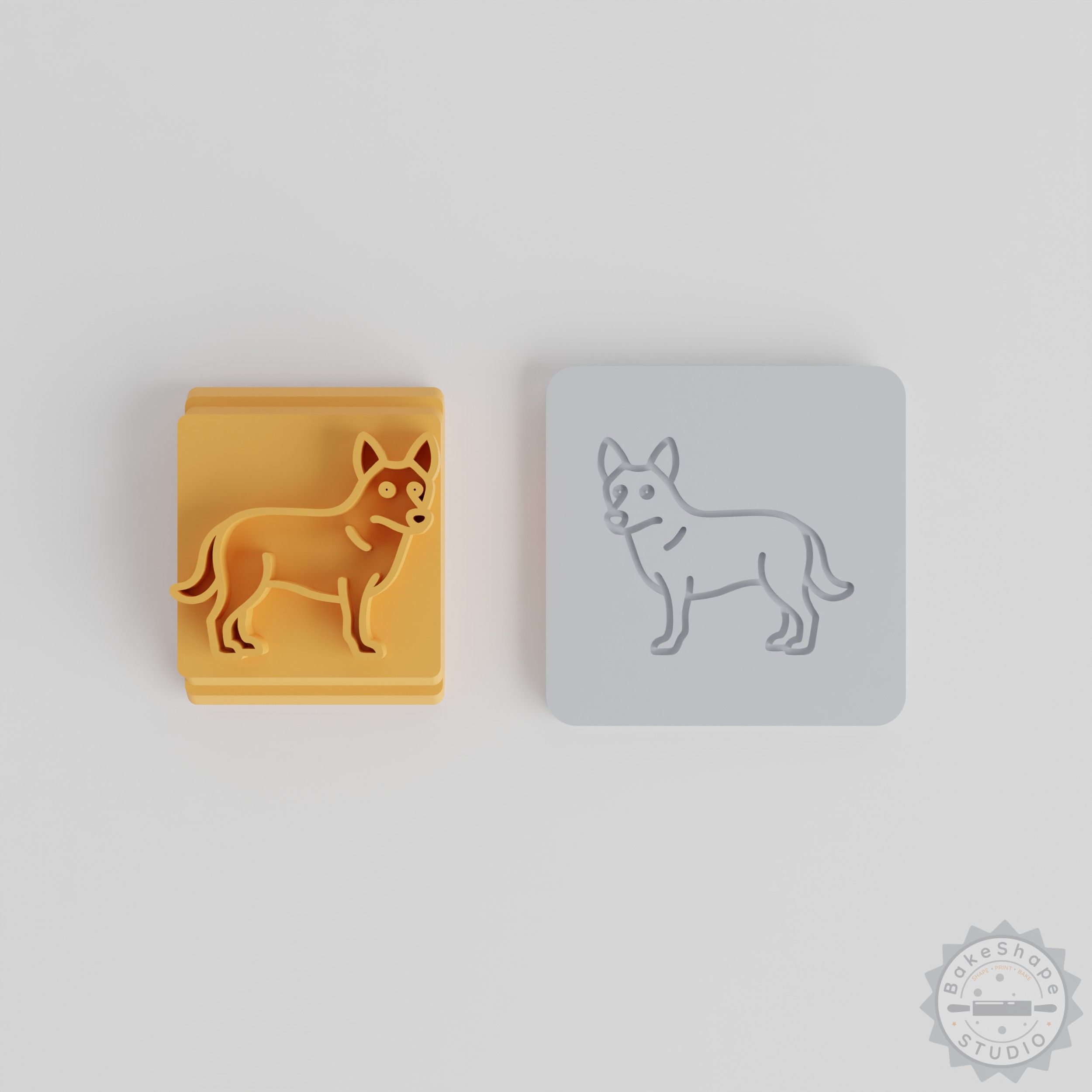 Australian Cattle Stamp Tile Set, 5 Sizes for Clay, Cookies, Fondant