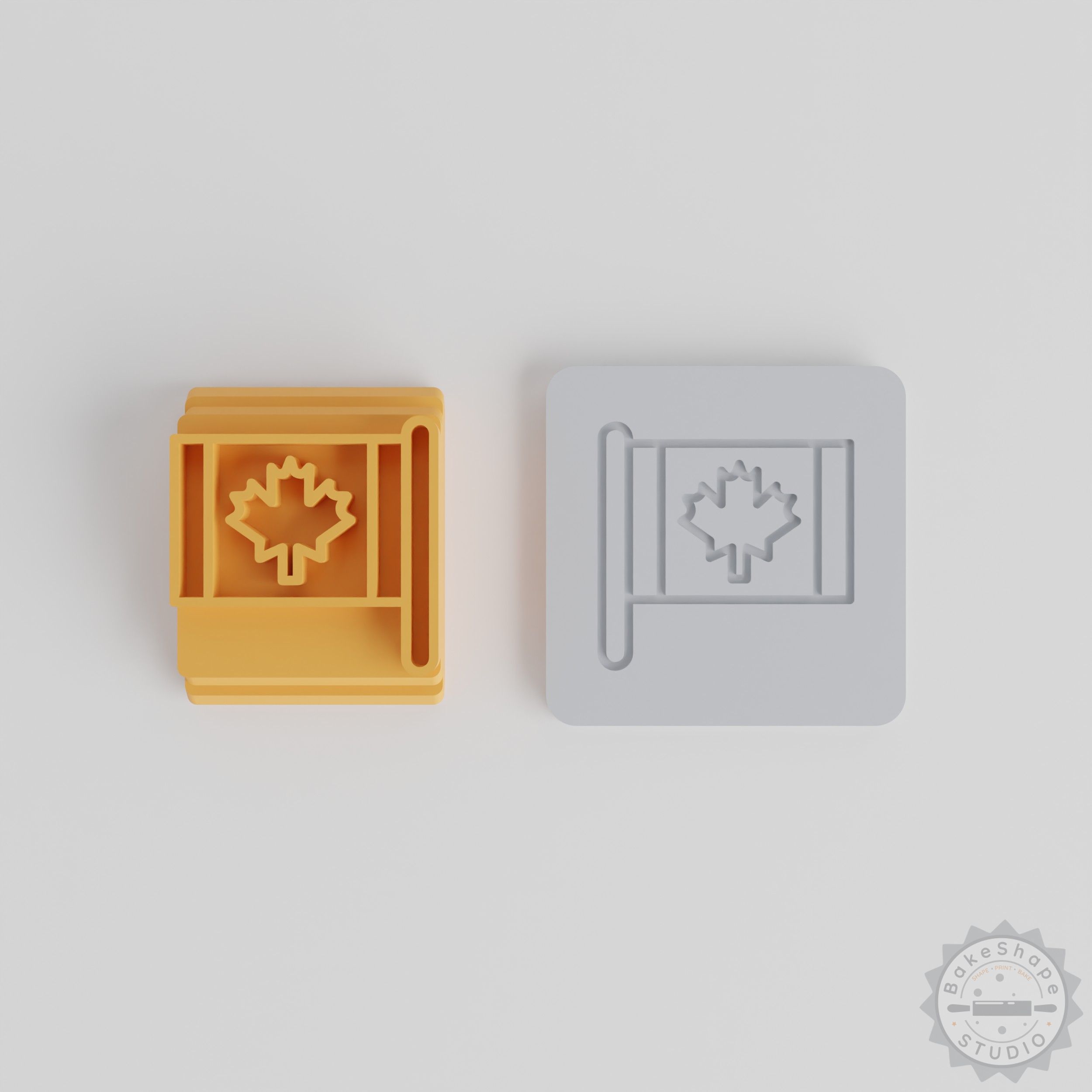 Flag Stamp Tile Set for Clay, Cookies, Fondant, 5 Sizes, Perfect for Crafting & Baking