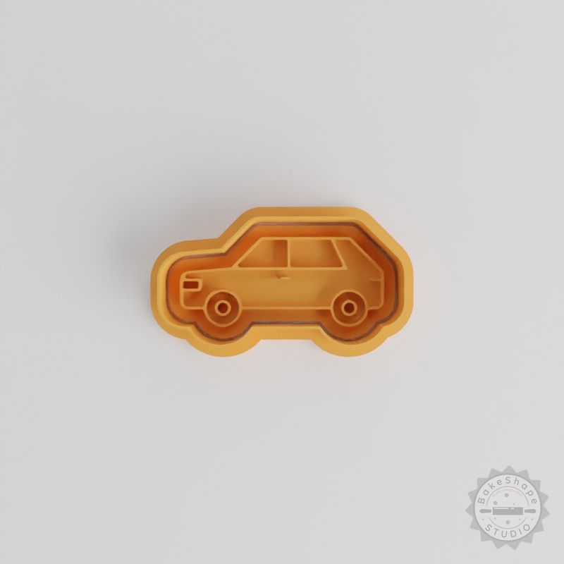 Car Shape Cutter and Stamp Set, Perfect for Cookies and Fondant, S/M/L Sizes, 6 Pieces