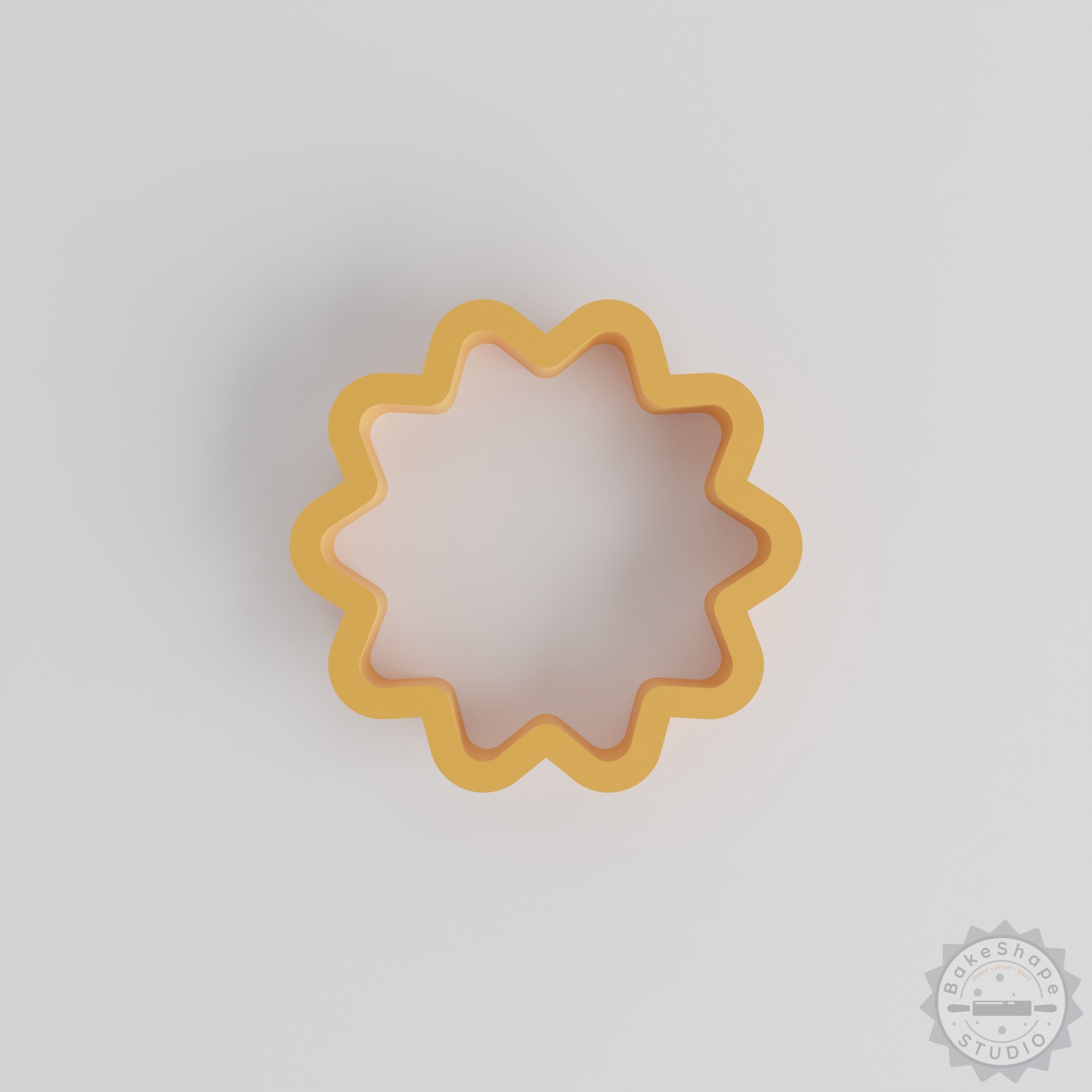 Star shape cutter set STL files for 3D printing, including multiple sizes for cookies and clay