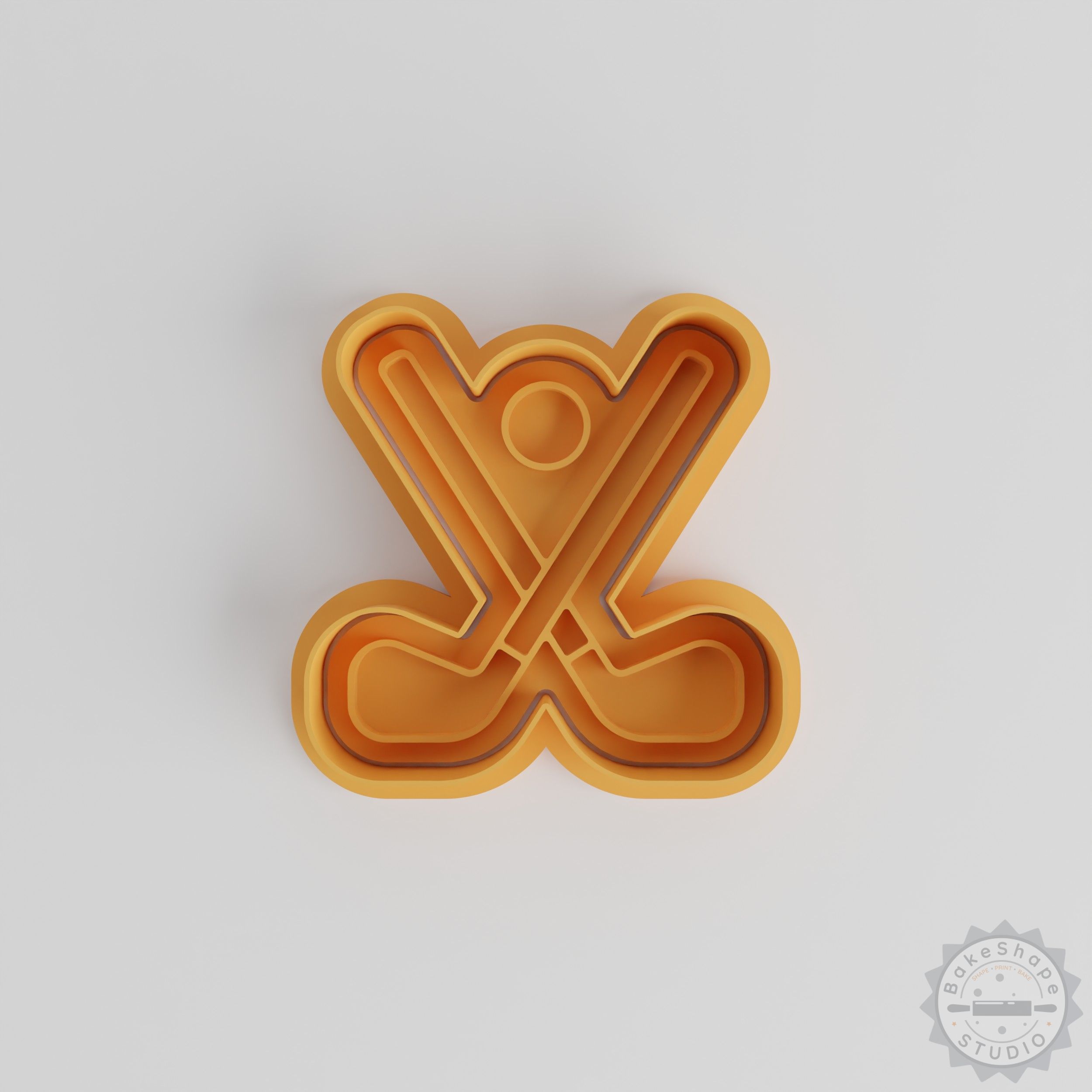 Golf Cookie Cutter and Stamp Set, 6-Piece, S/M/L Sizes, Perfect for Fondant