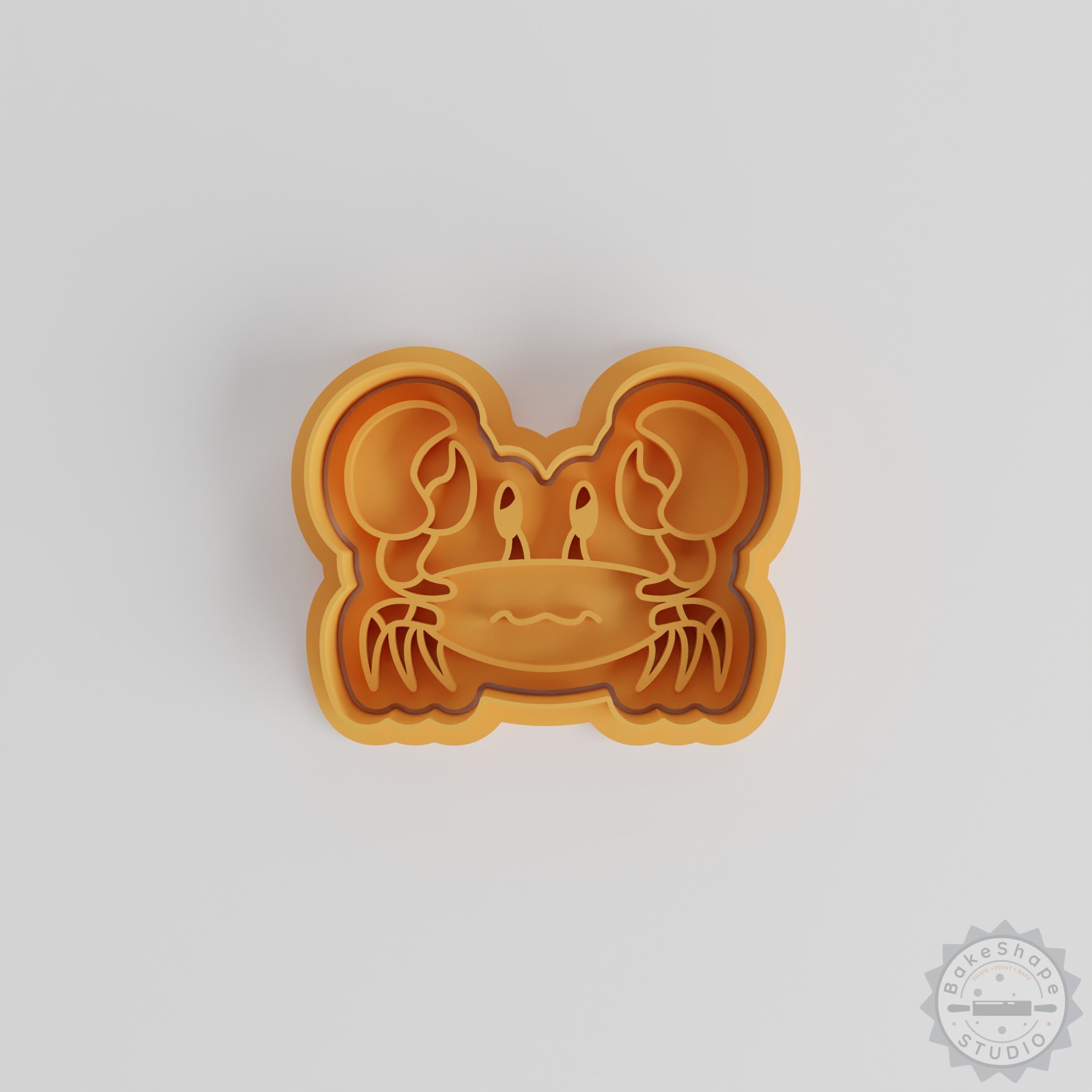 Crab Shape Cutter and Stamp Set, 3 Sizes, 6 Pieces, Perfect for Cookie and Fondant Baking