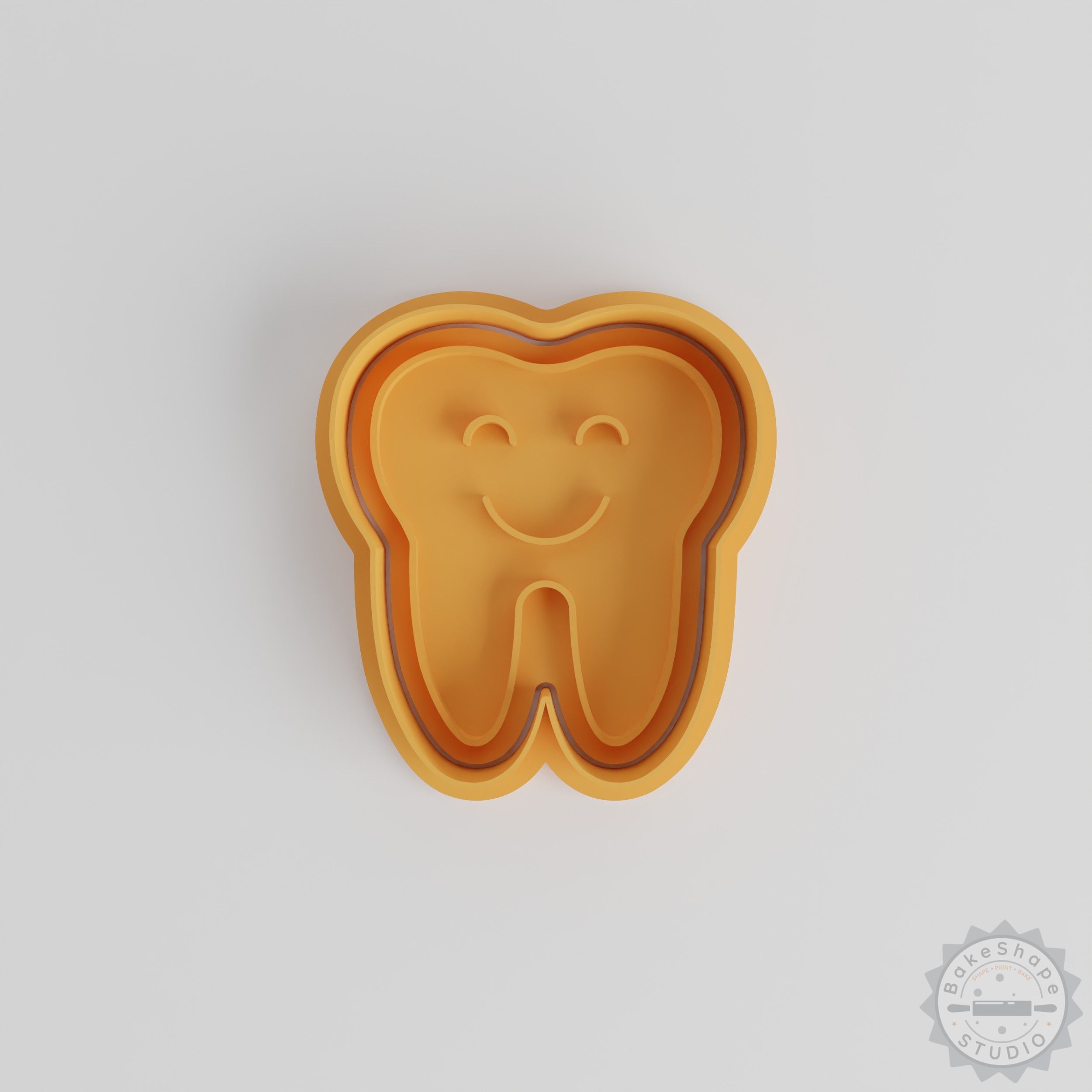 Healthy Teeth Cookie Cutter and Stamp Set, 6-Piece Dental Shape Cutter for Fondant and Cookies