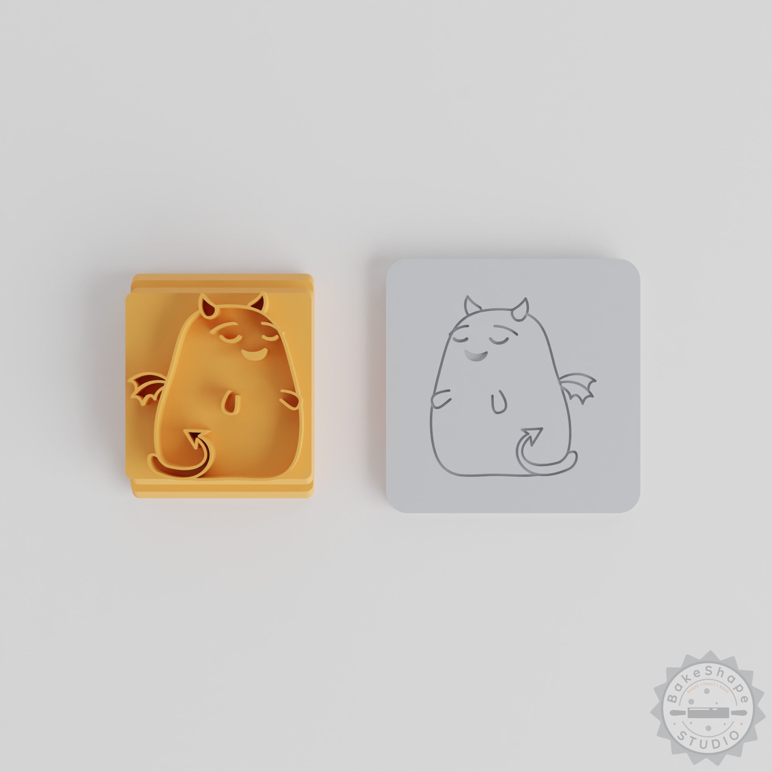 Clay Craft Stamp Set, 5-Piece, Happy Succubus Motifs, For Cookies, Fondant, Soft Materials