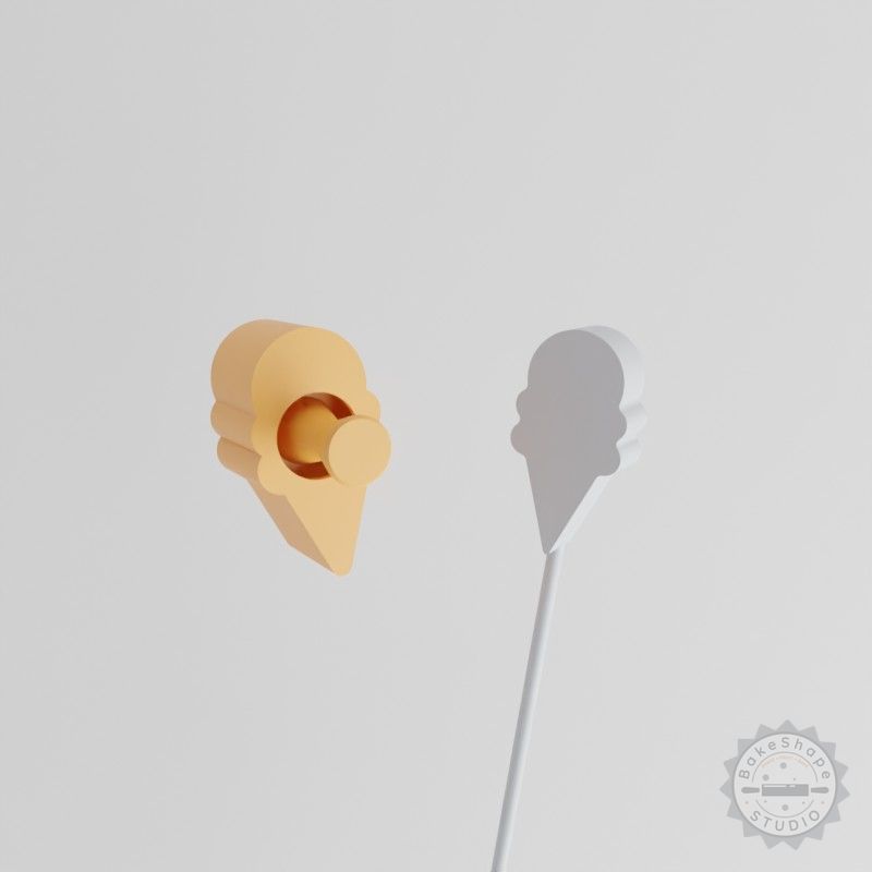 Ice Cream Cake Pop Mold, 2-Piece Gelato and Summer Vacation Treat Mold Set