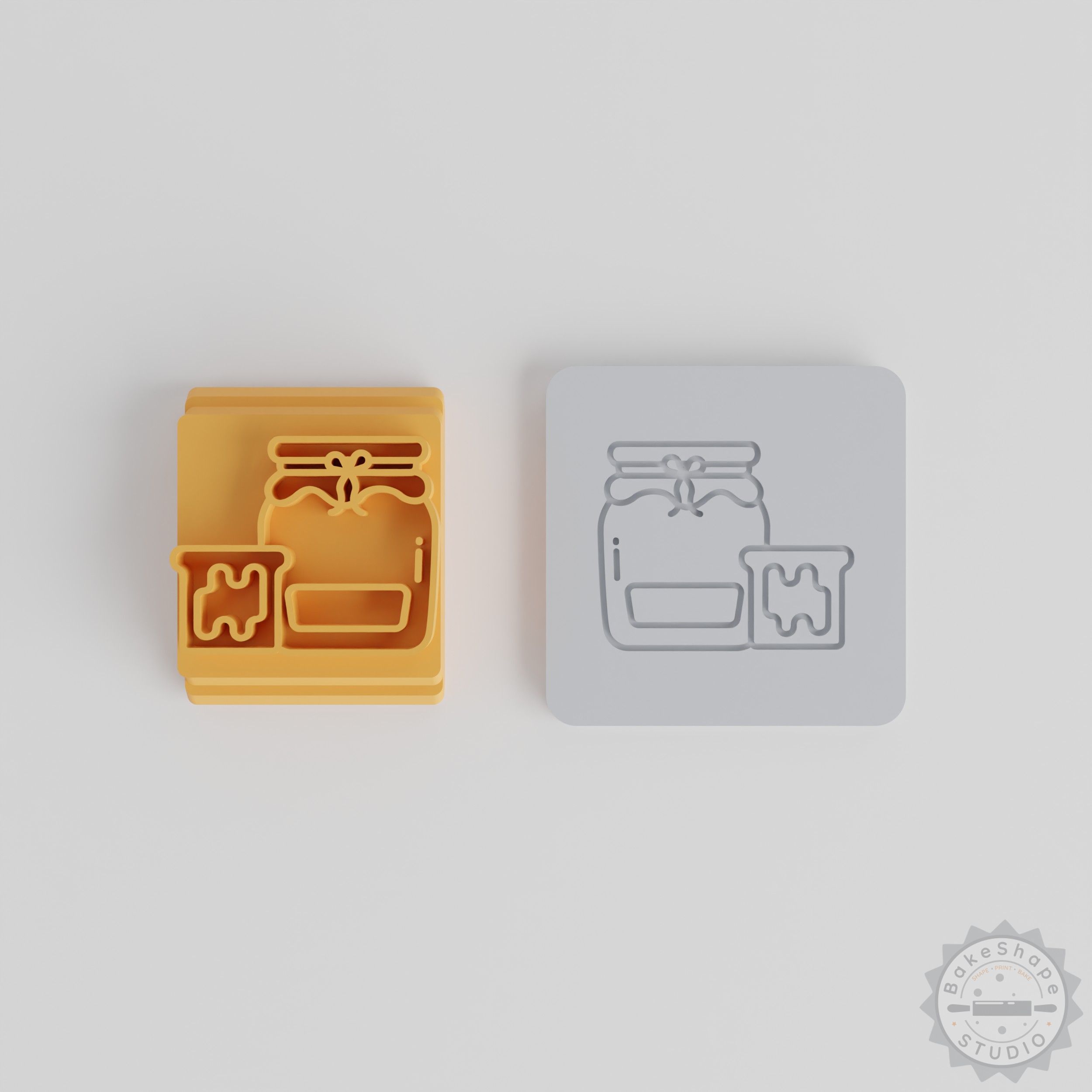 Jam Stamp Tile Set for Clay, Cookies, Fondant - 5 Motif Sizes 20-40mm, Perfect for Crafting and Baking
