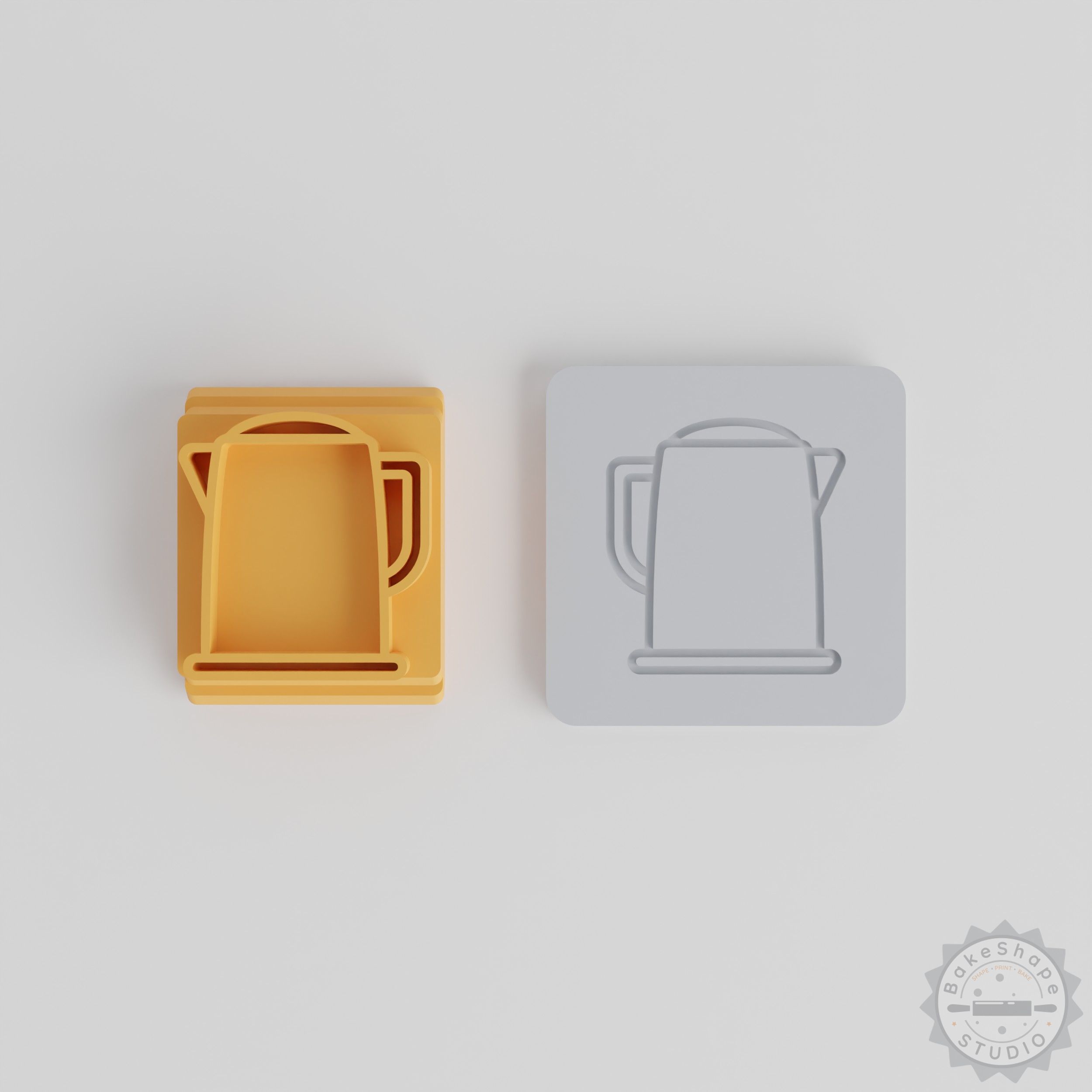 Electric Kitchen Kettle with Stamp Tile Set, Ideal for Clay, Cookies, Fondant Crafting, 5 Motif Sizes