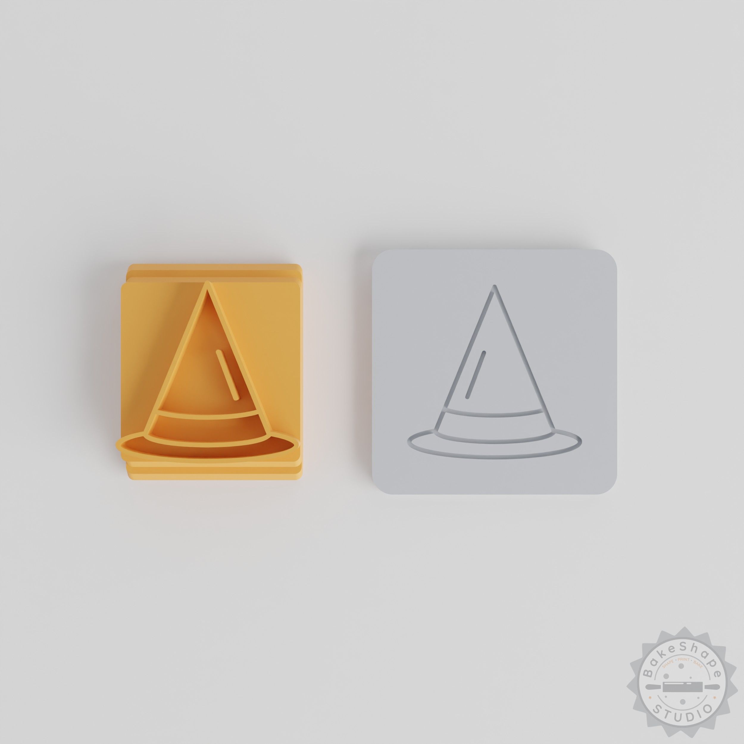 Witches Hat Stamp Tile Set, 5 Sizes, Perfect for Clay, Cookies, Fondant, Halloween Crafts