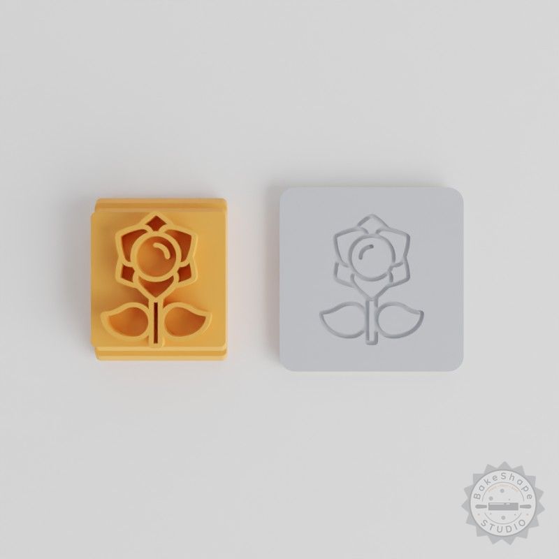 Daffodil Stamp Tile Set, 5 Sizes for Clay, Cookies, Fondant, Floral Bloom Design