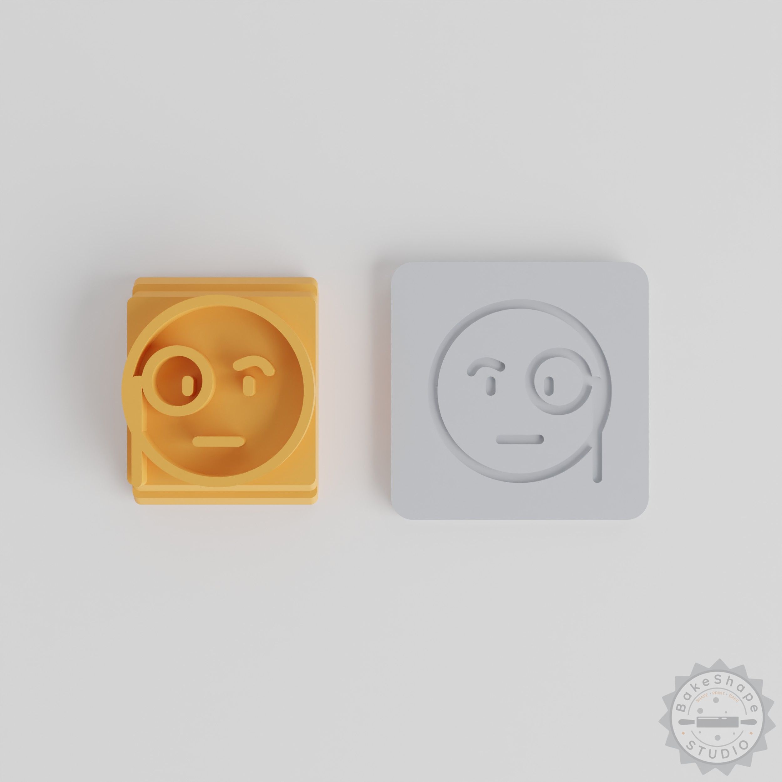 Monocle Stamp Tile Set, 5 Sizes, Perfect for Clay, Cookies, Fondant