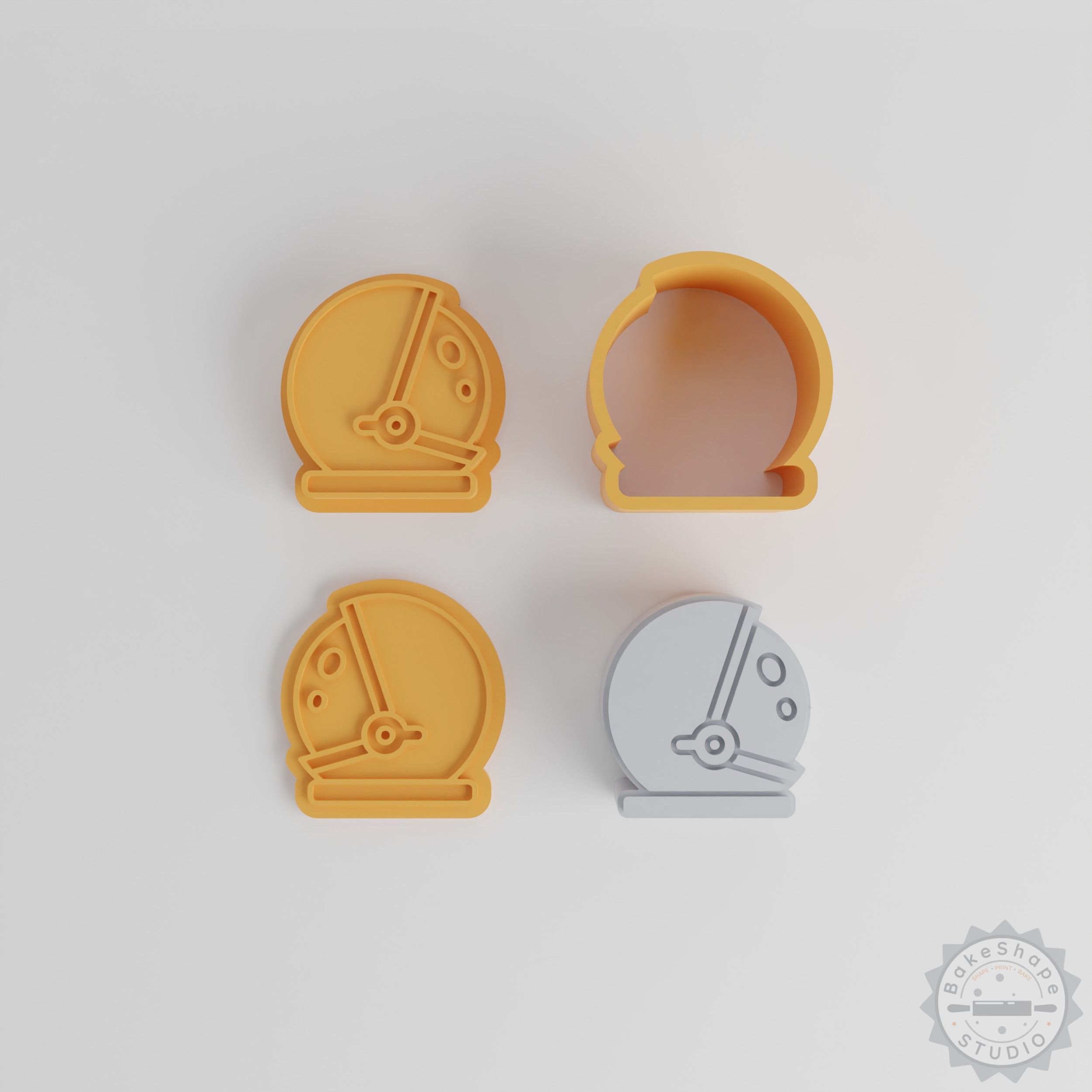 Astronaut Helmet Bath Bomb Mold Set, Space-Themed, 12-Piece Collection with 4 Sizes