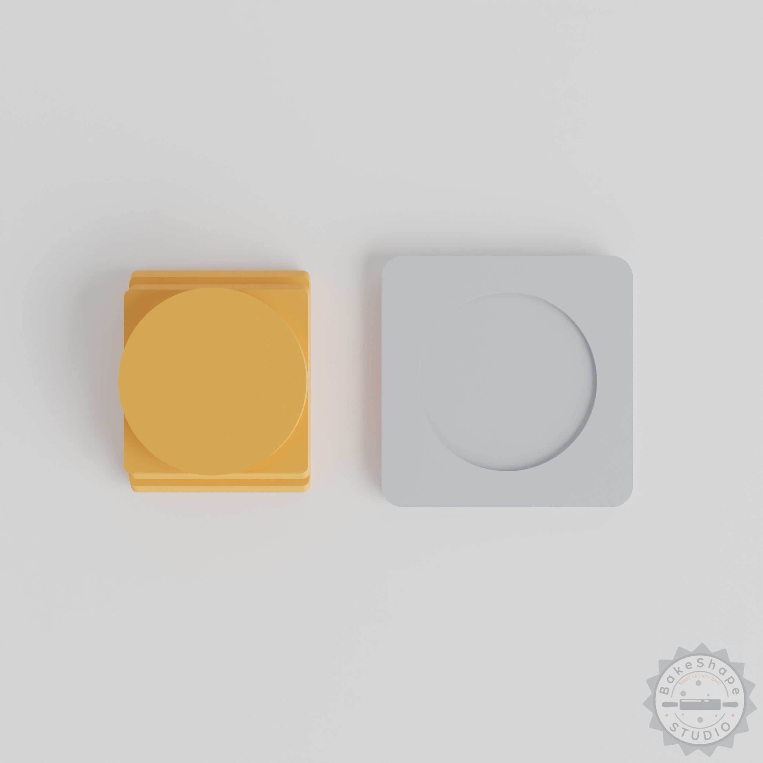 Circle Stamp Tile Set, 5 Sizes, Perfect for Clay, Cookies, Fondant, Soft Materials
