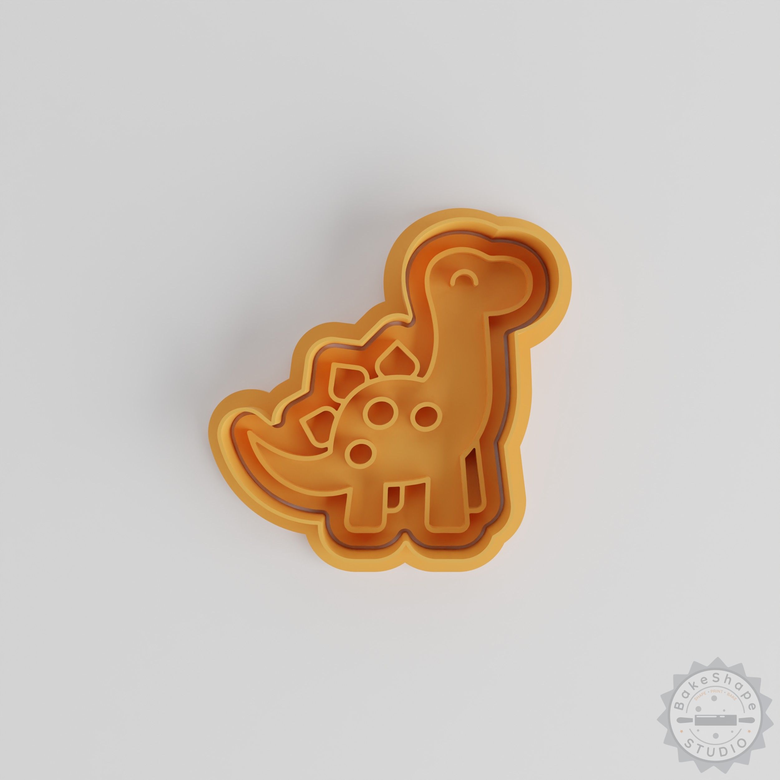 Dinosaur Cookie Cutter & Stamp Set, 6-Piece, S/M/L, Perfect for Fondant