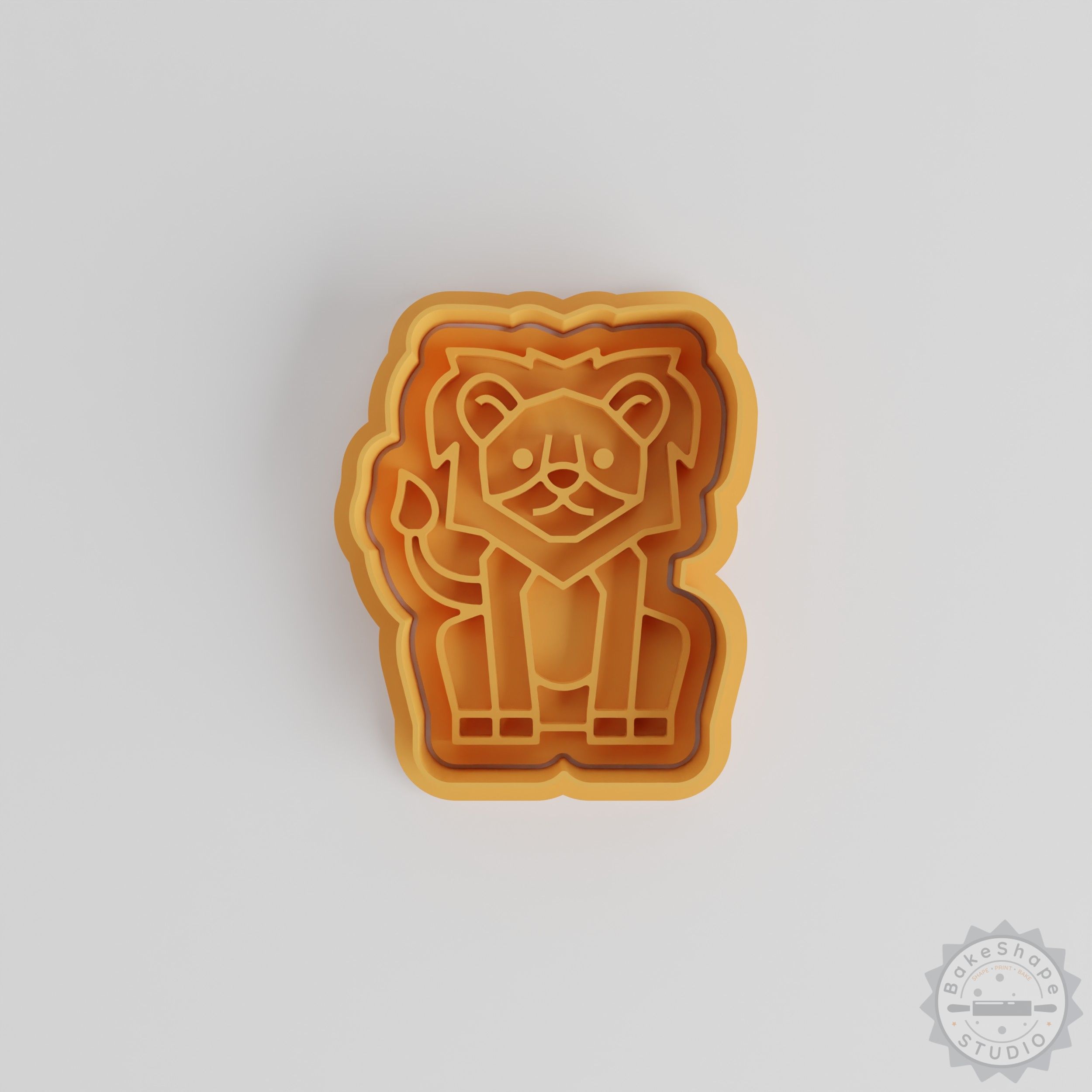Lion Cookie Cutter and Stamp Set, Perfect for Fondant, 6-Piece Wild Life Baking Collection