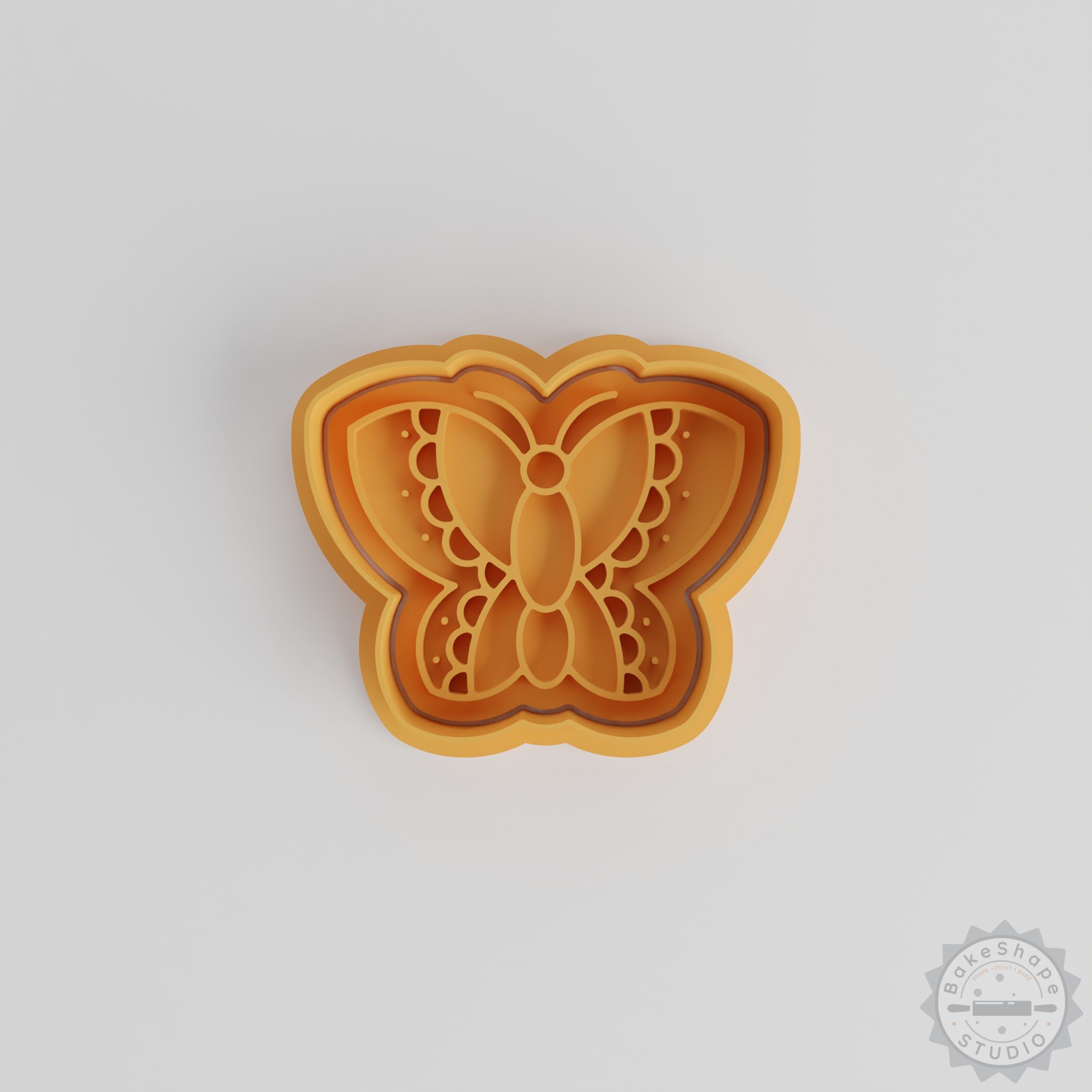 Butterfly Shape Cutter and Stamp Set, Perfect for Cookies, Fondant, 6-Piece Pack with S/M/L Sizes