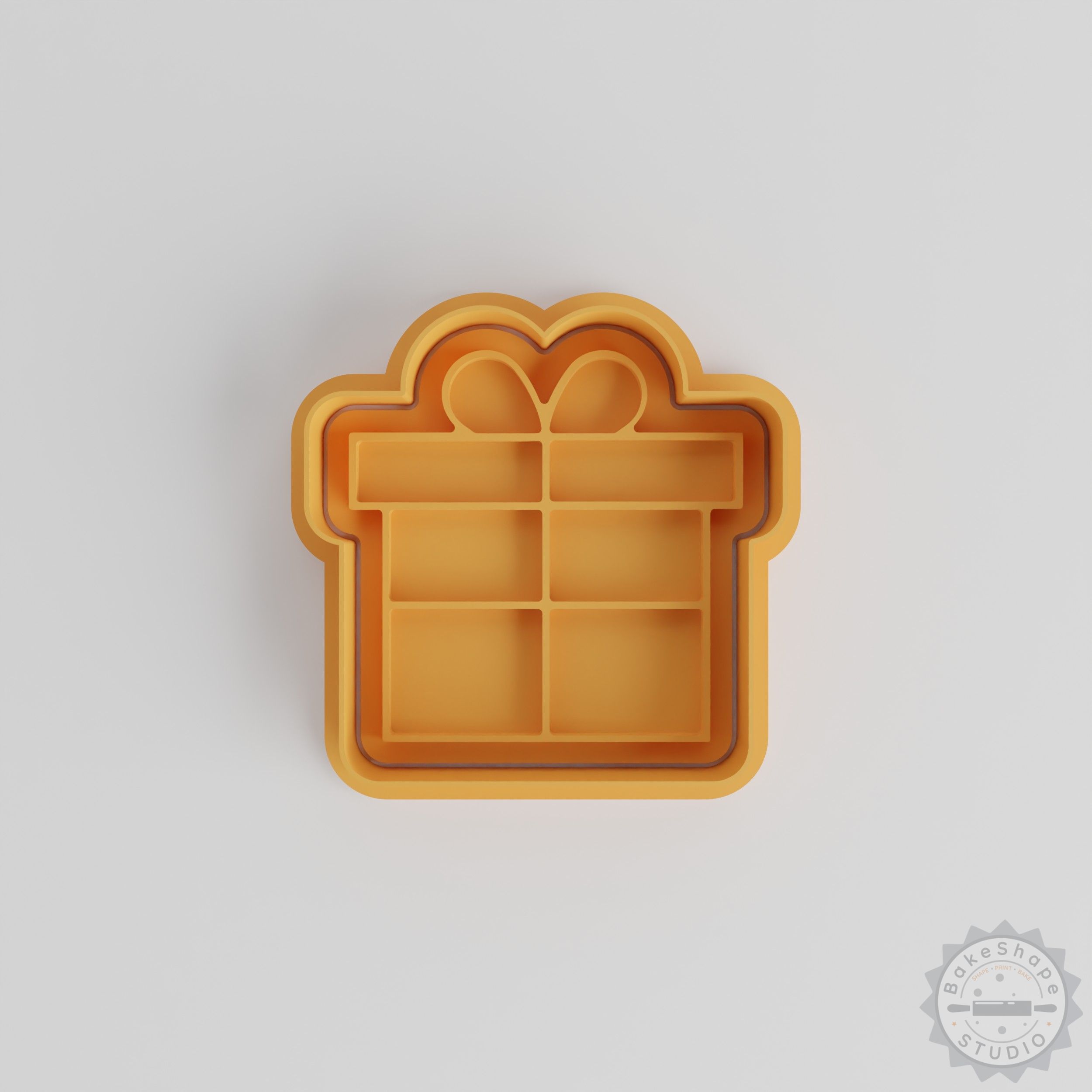 Gift Box Set, Cookie Cutter and Stamp, Shapes for Cookies Fondant, 6-Piece S/M/L Sizes