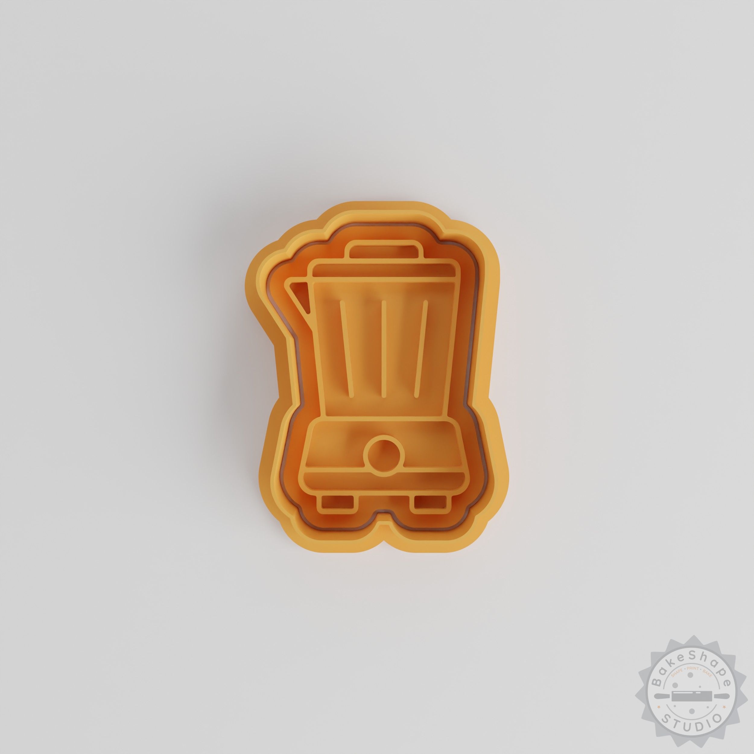 Multi-Size Cookie Fondant Shape Cutter & Stamp Set - 6-Piece Blender Accessory