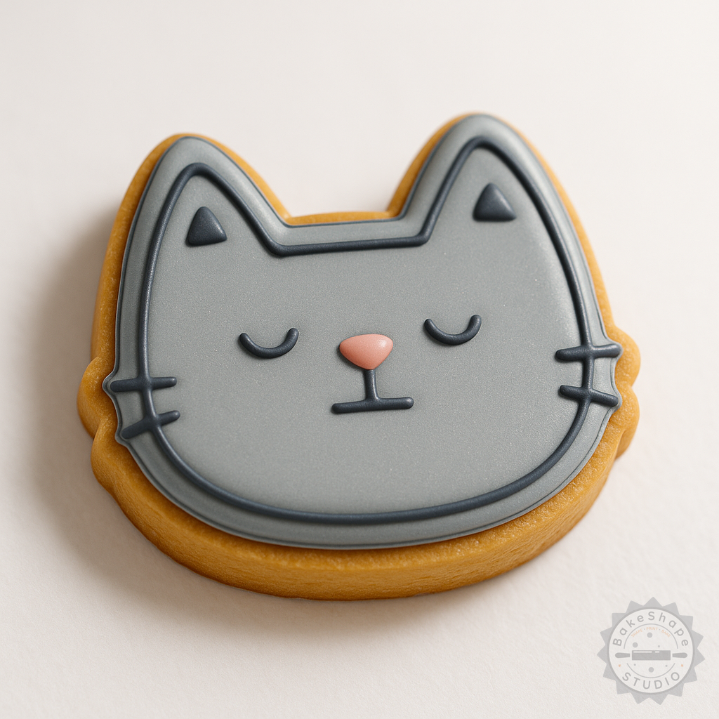 Decorated example 1 of Peace Cookie Cutter Stamp Set, 6-Piece, Shapes in S/M/L, Perfect for Fondant & Baking