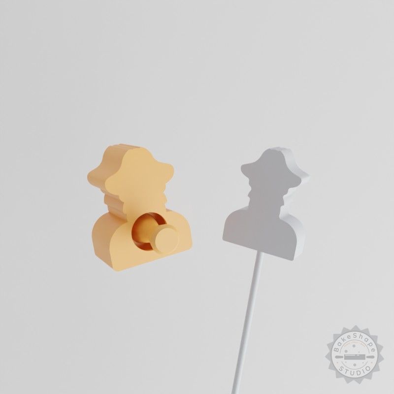 Pirate Cake Pop Mold Set, 2-Piece Swashbuckler Design for Fun Baking
