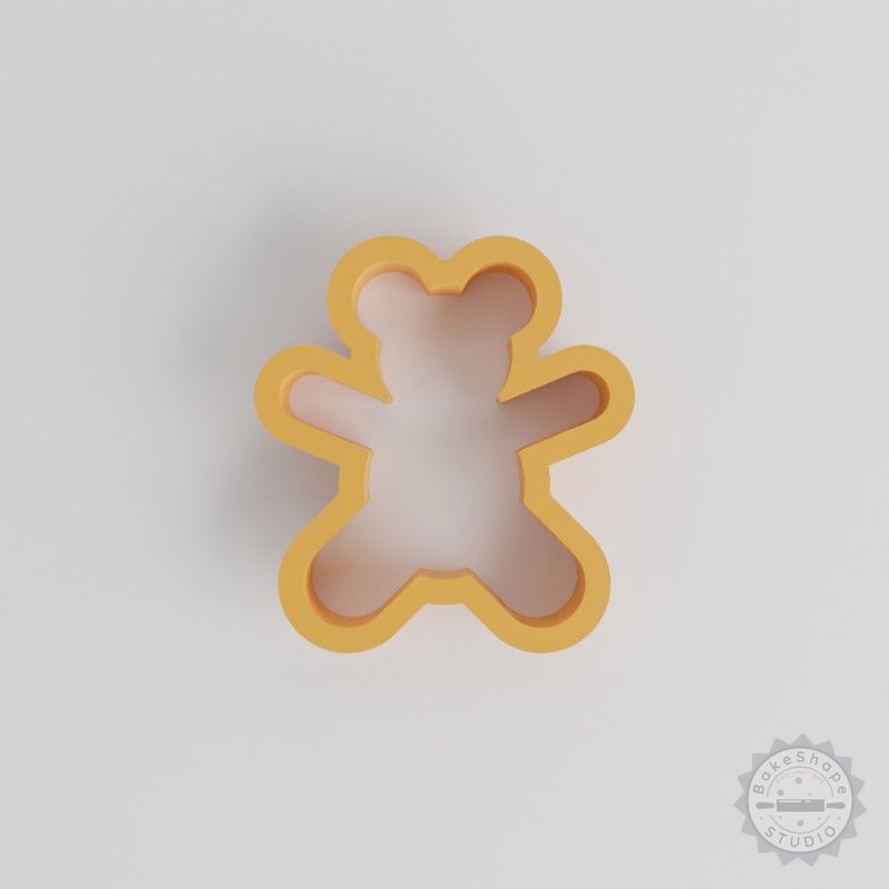 Bear Toy Cookie Cutter Set, 18-Piece, Teddy Bear Fondant Clay Shapes, Sizes 0.75" to 5.00", Perfect for Baking & Crafts