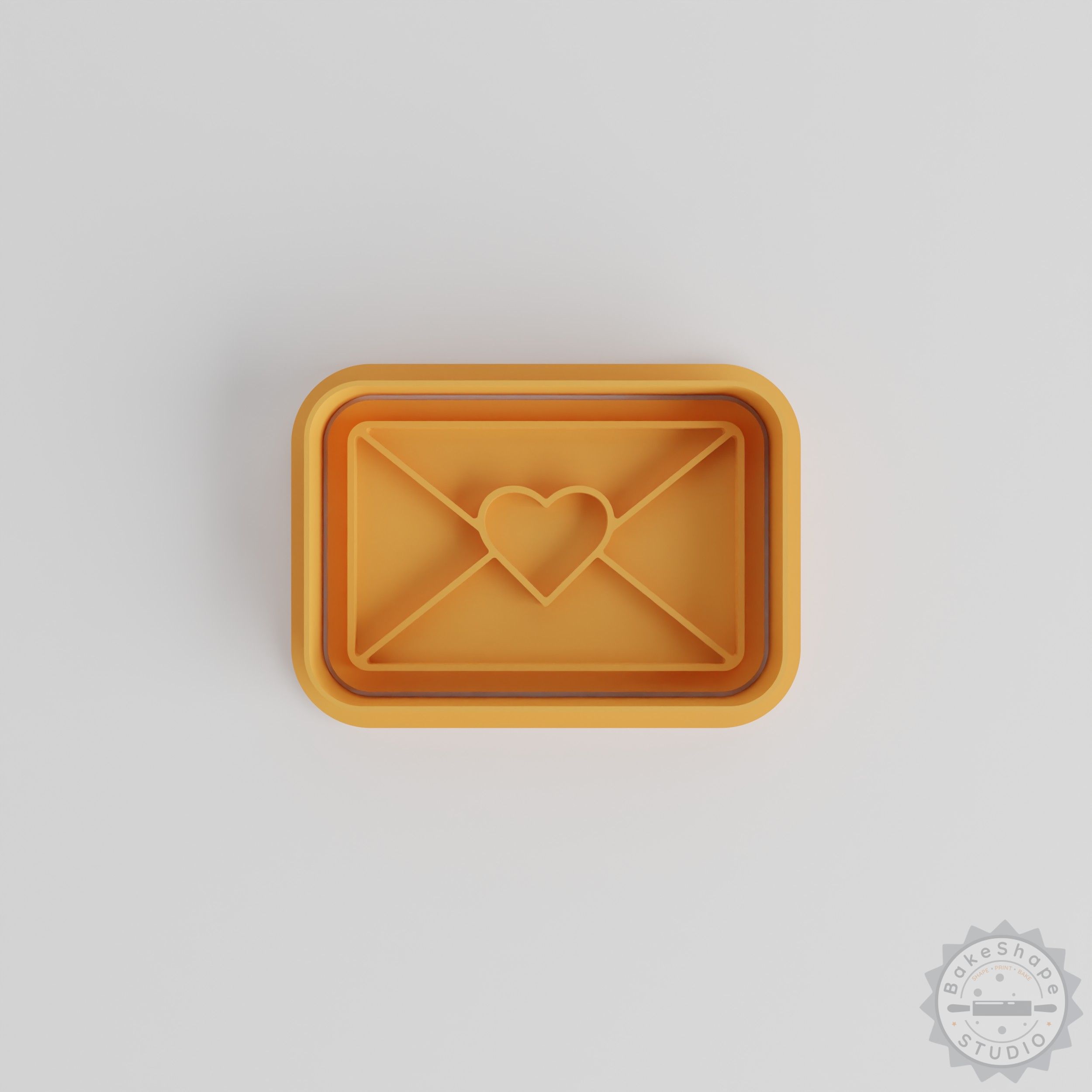 Love Letter Cookie Cutter and Stamp Set, Perfect for Fondant, Includes 3 Sizes S/M/L, Romantic Baking Decor