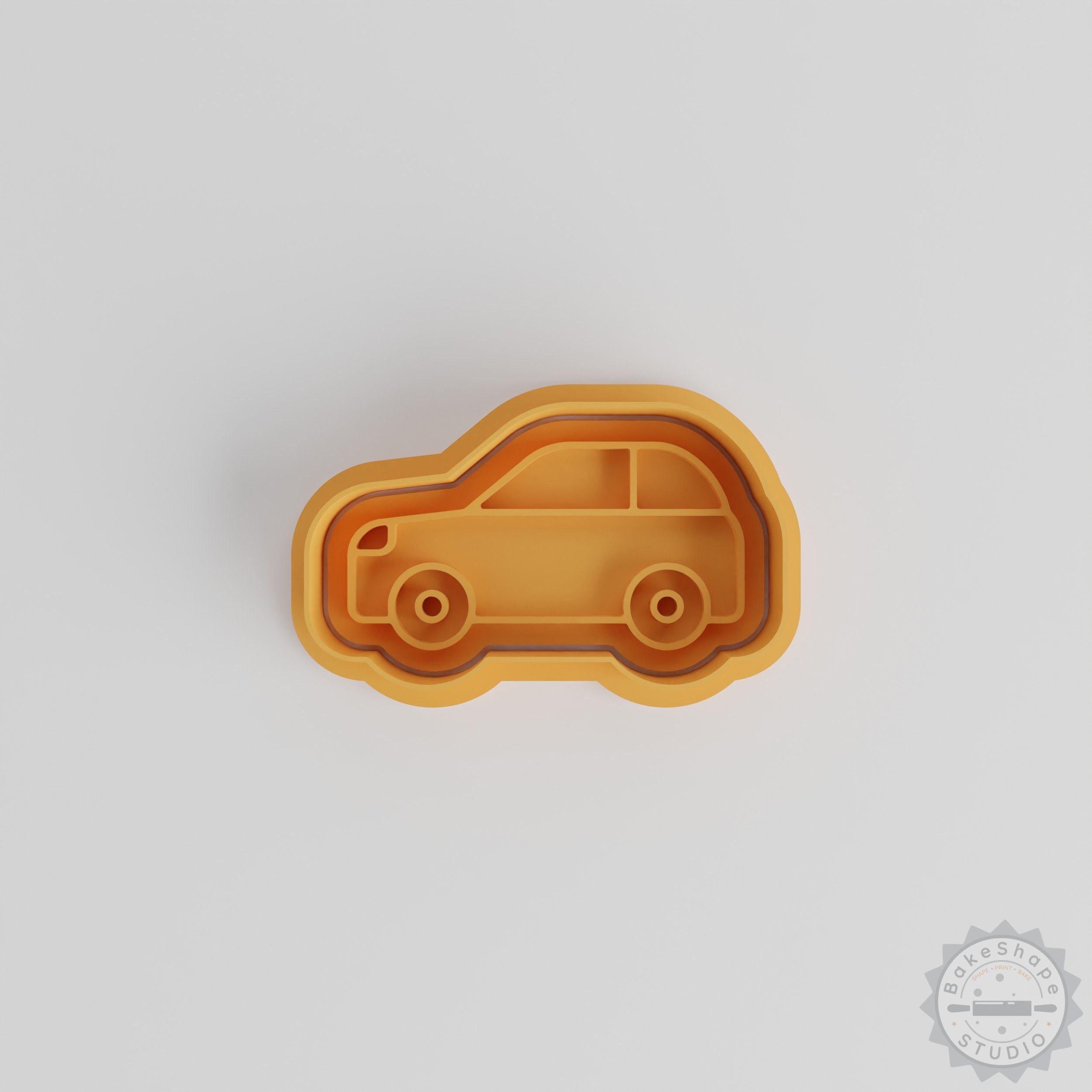 Hatchback Car Cookie Cutter Set, 6-Piece Stamp Kit for Cookies & Fondant in 3 Sizes