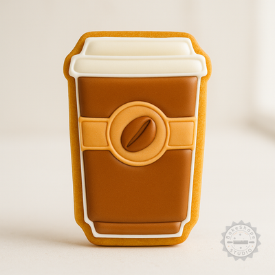Decorated example 1 of Disposable Coffee Cup, Paper Coffee Cup, Travel Mug Set of 6, Cafe and Tea To Go