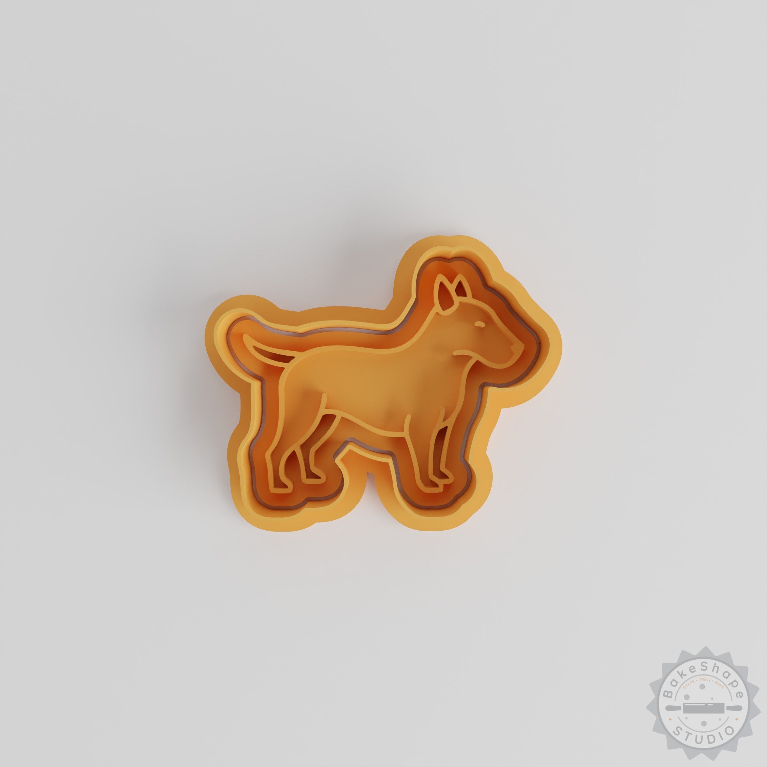 Bull Terrier Cookie Cutter and Stamp Set, 6-Piece Collection for Cookies and Fondant, Dog Breed Design