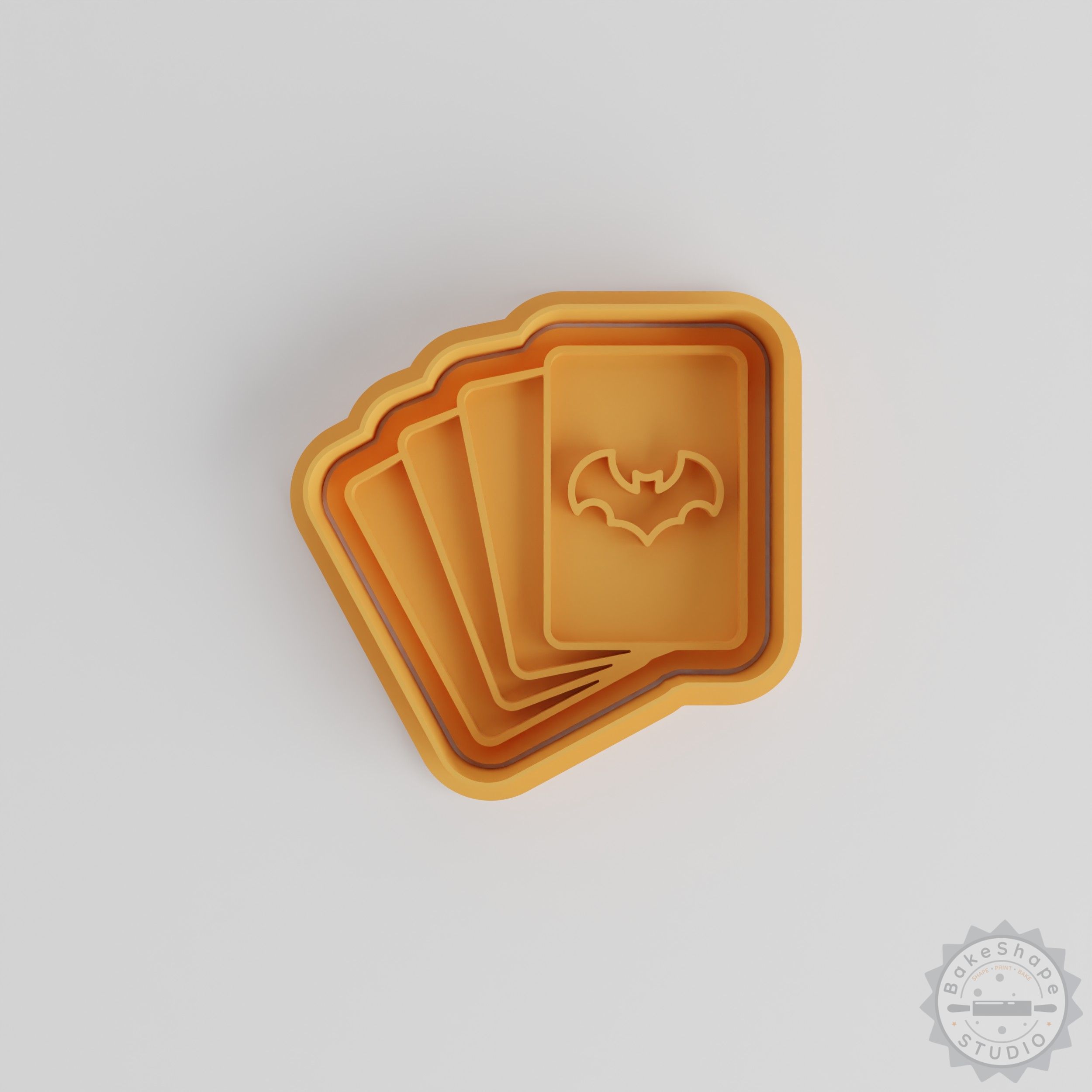 Halloween Cookie Cutter and Stamp Set, Playing Card Shapes, 6-Piece Collection for Fondant and Cookies