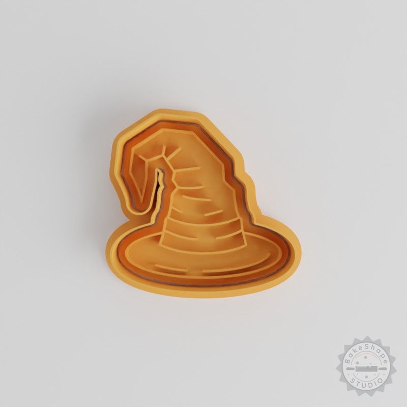 Wizard Hat Cookie Cutter & Stamp Set, Halloween Magic Baking, 3 Sizes, Shape Cutters for Cookies & Fondant
