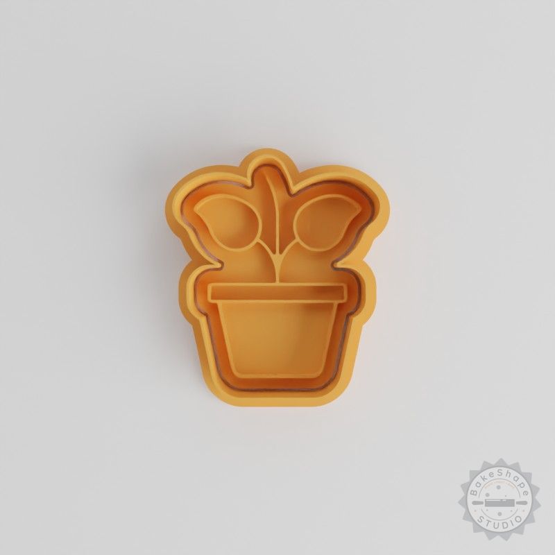 Growing Plant Shape Cutter Stamp Set, Perfect for Cookies & Fondant, 6-Piece S/M/L Bundle