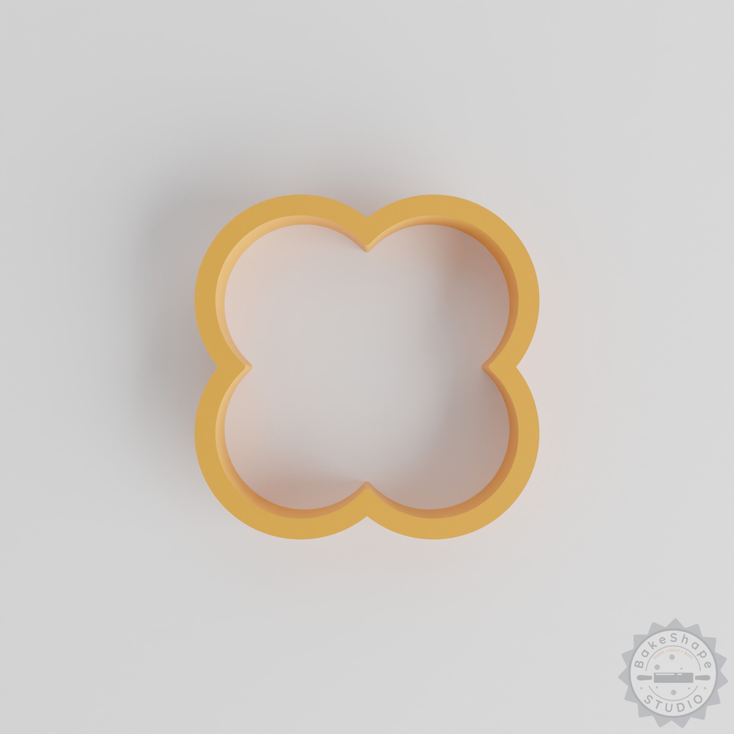 Clover shape cutter set clay and craft stamps STL for 3D printing