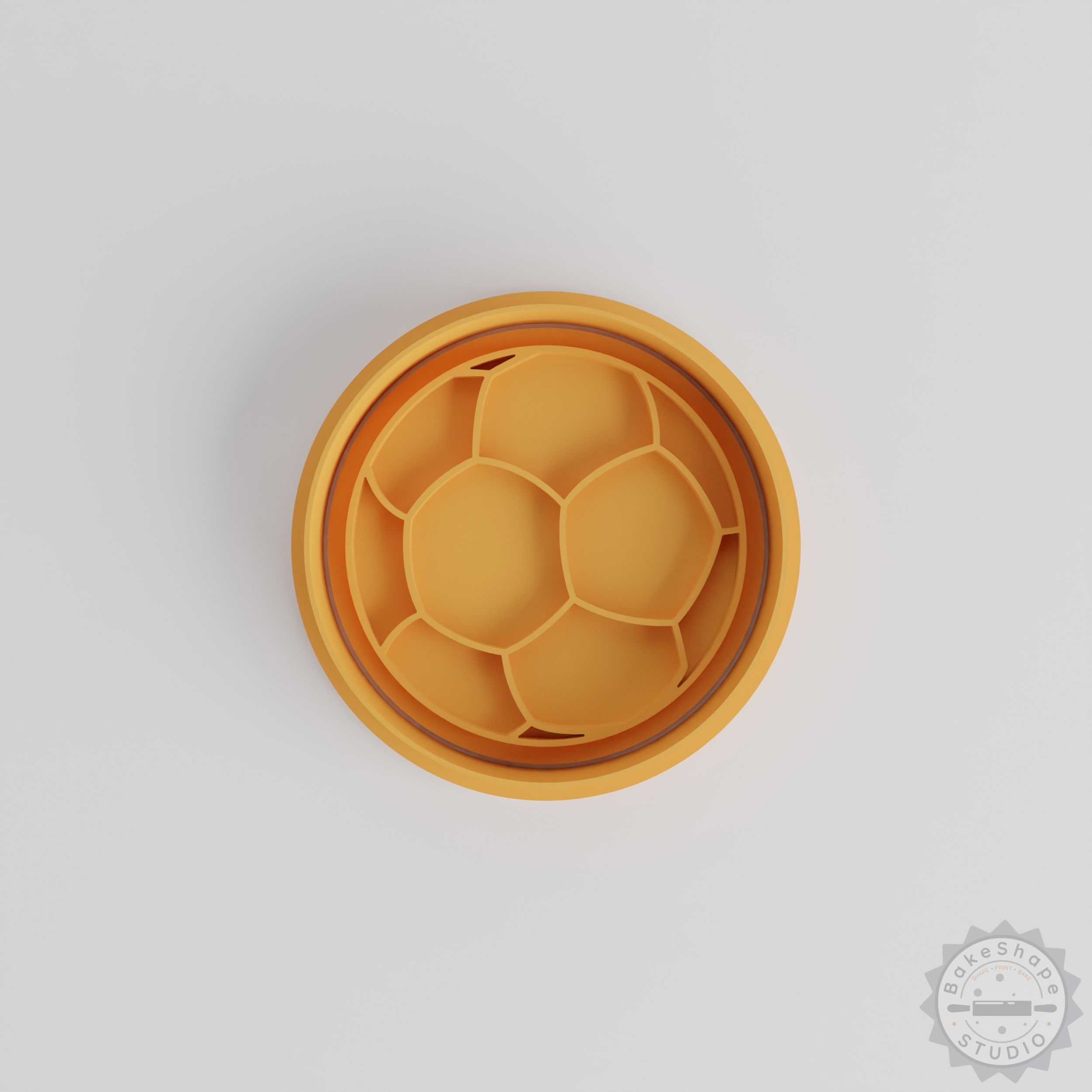 Football Shape Cutter & Stamp Set, Perfect for Cookies & Fondant, 6-Pcs 3 Sizes - Sport, Game, Goal