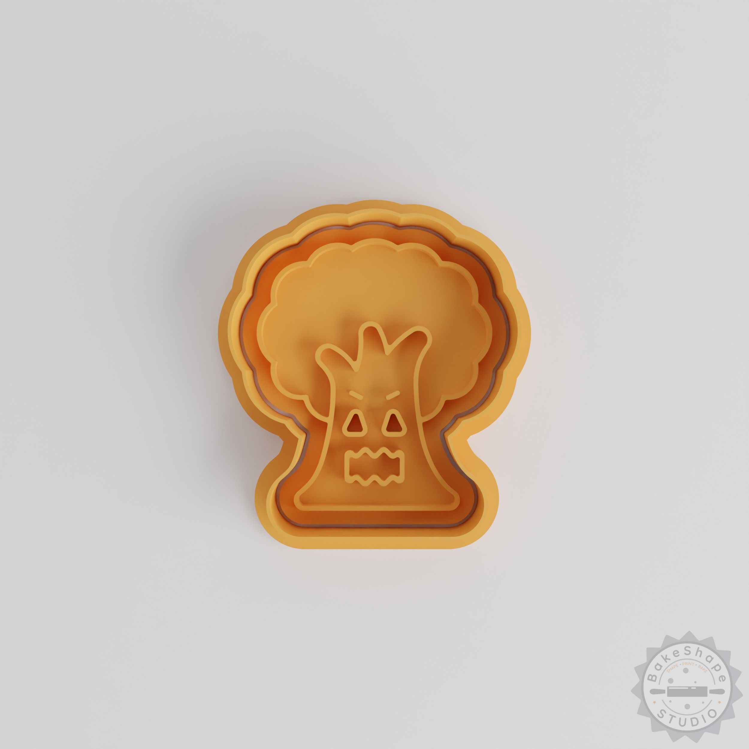 Spooky Tree Cookie Cutter & Stamp Set, Haunted Forest Design, 6 Pcs, Multiple Sizes